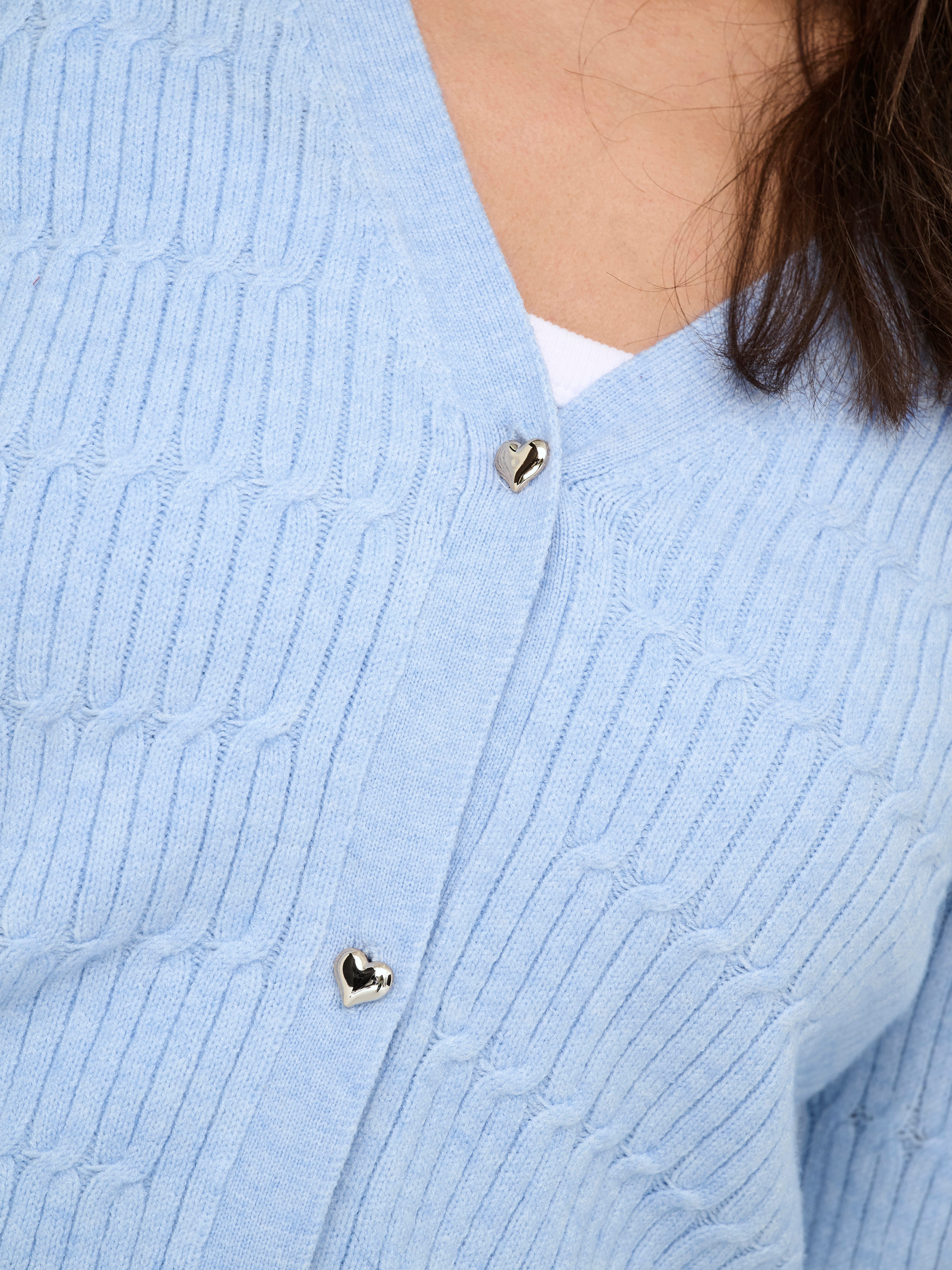 ONLY Strickjacke ONLKATIA LS CABLE V-NECK CARDIGAN CC KNT