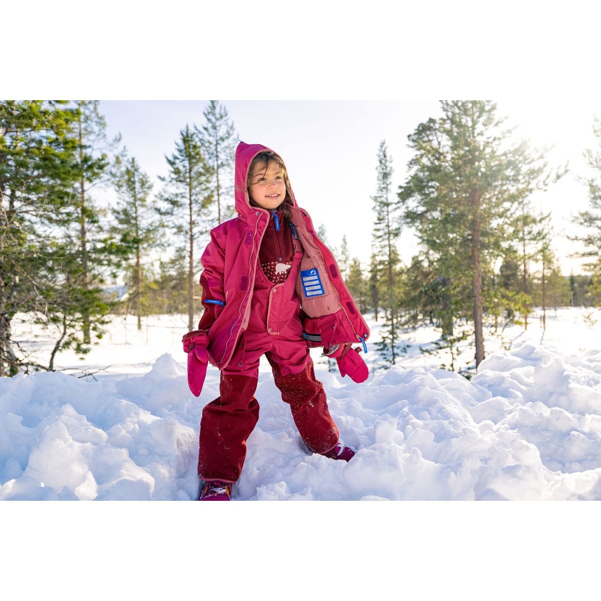 Finkid Skihose Kajo Husky Robuste, wasserdichte und winddichte Schneehose für Kinder, ideal für
