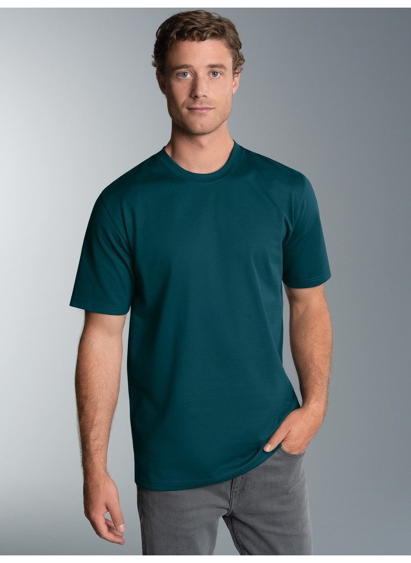 Trigema T-Shirt TRIGEMA T-Shirt DELUXE Baumwolle (1-tlg)