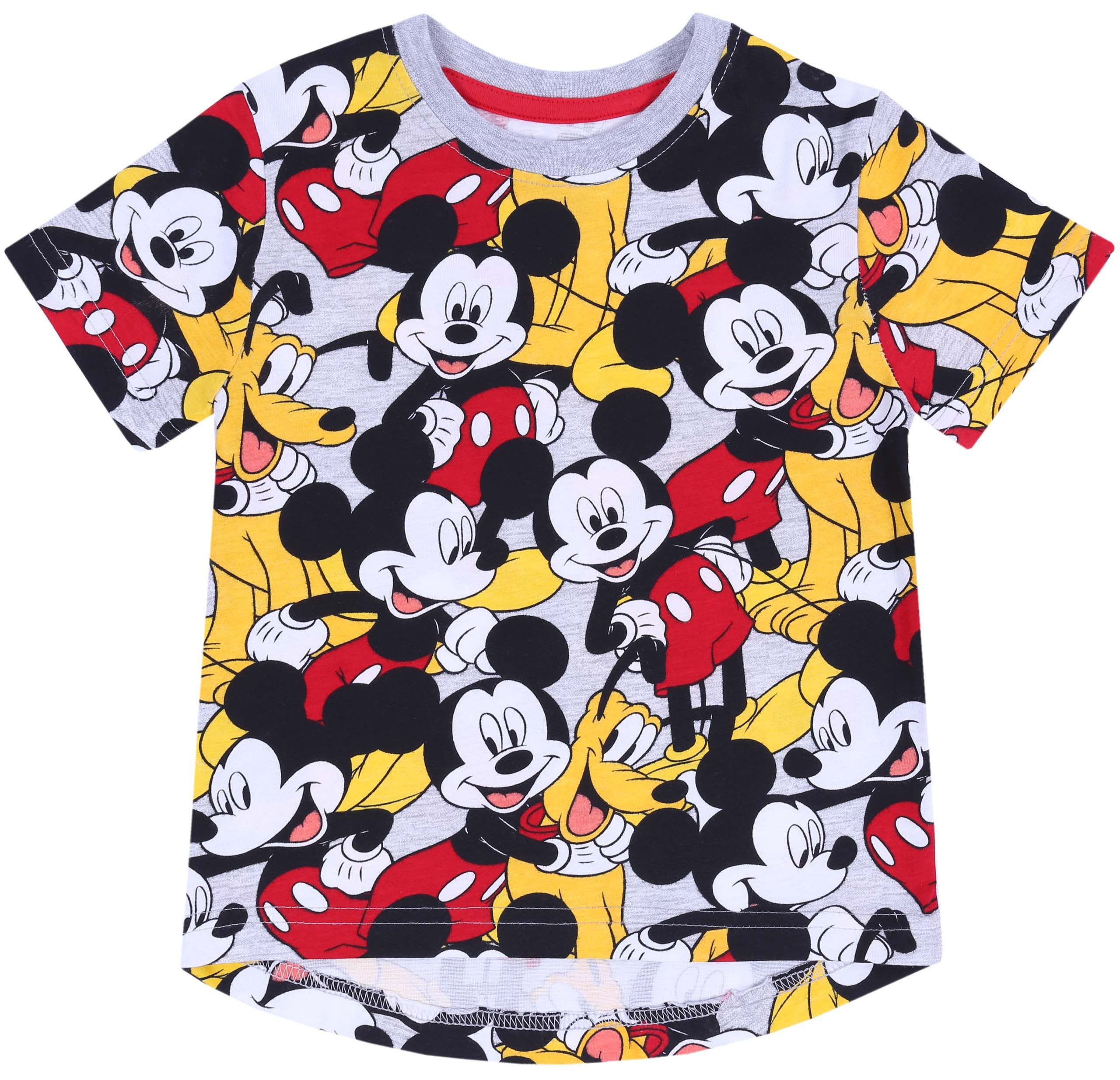 Kurzarmbluse Mickey und Pluto DISNEY T-Shirt 7-8 Jahre