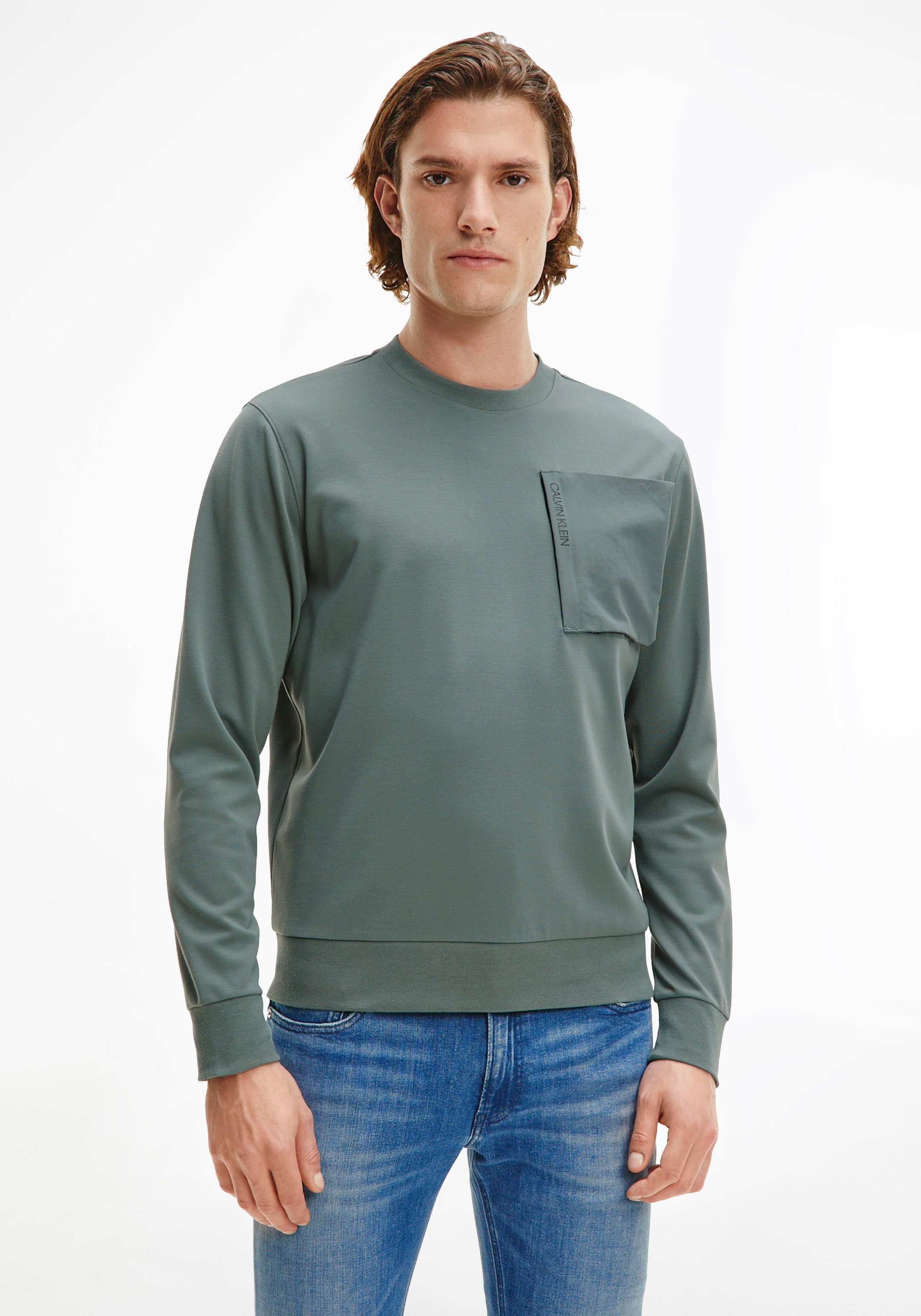 calvin klein sweatshirt green