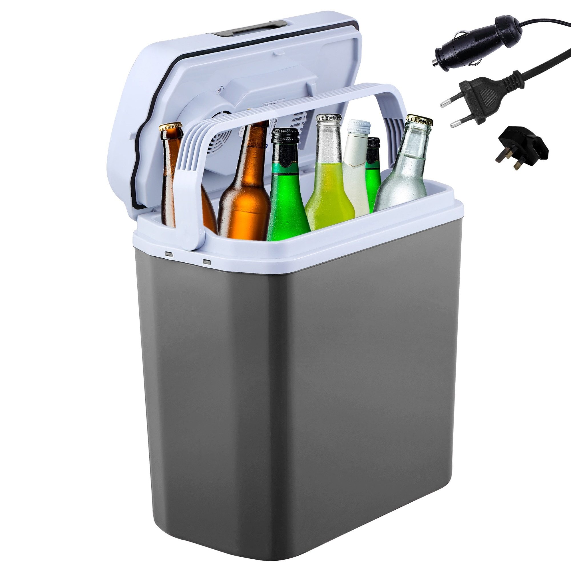 Elektrische Kühlbox 20L, Mobil Kühlschrank ECO Modus, Kühlen & Warmhalten