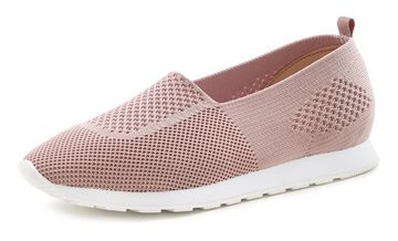 LASCANA Sneaker aus Textil, Halbschuh, Freizeitschuh, Slipper VEGAN