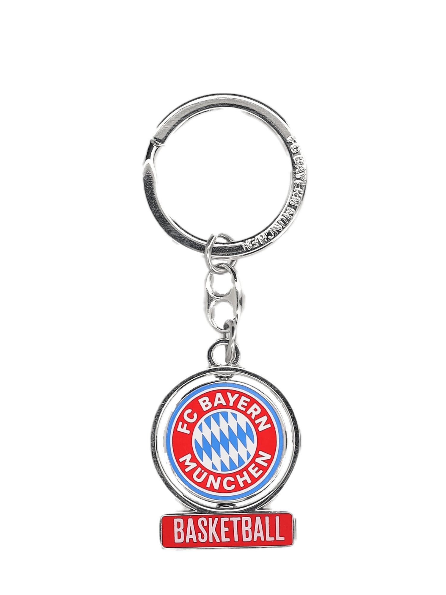 FC Bayern München Schlüsselanhänger FC Bayern München Basketball Schlüsselanhänger Logo Rot/Weiß I Fußball