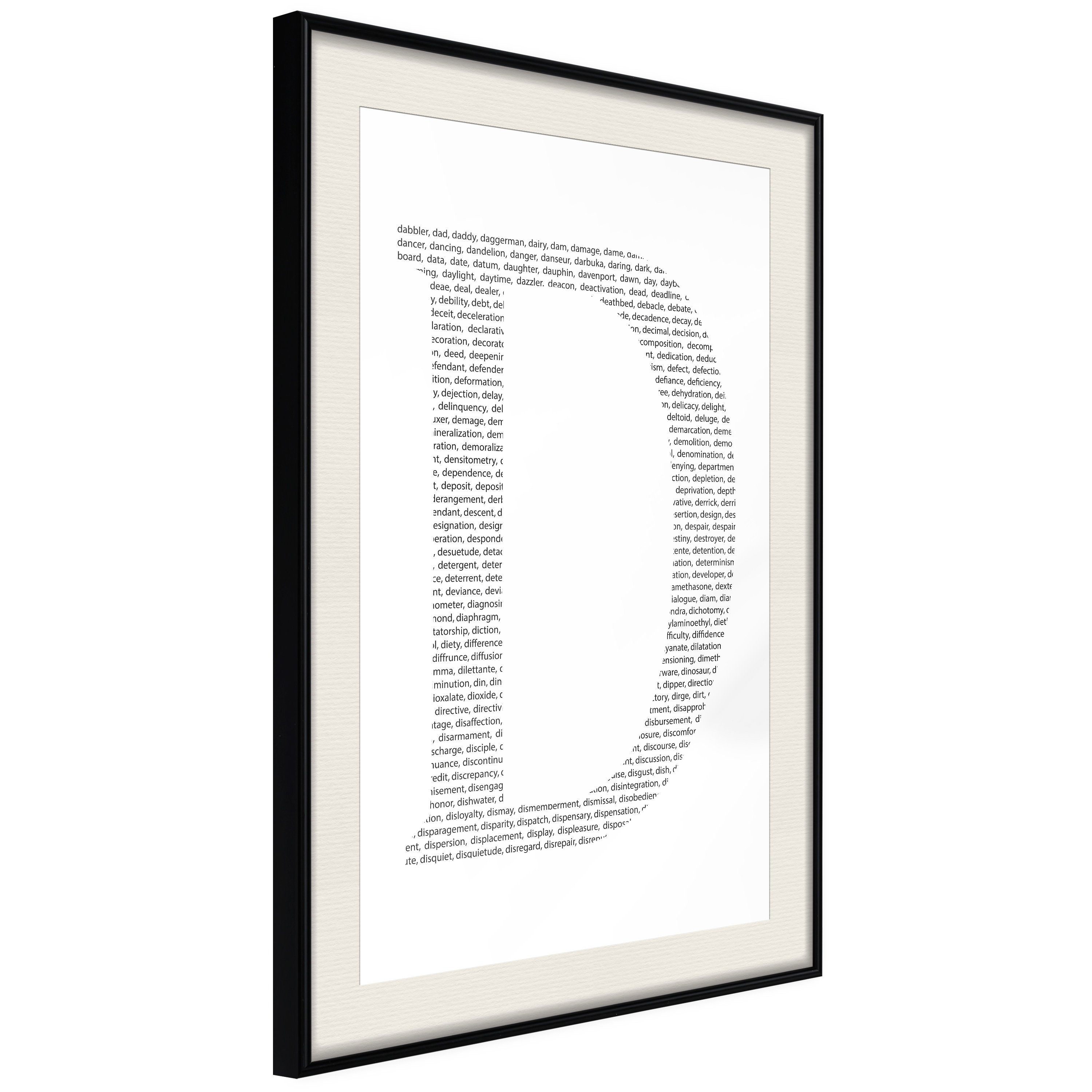 Artgeist Poster Letter D []