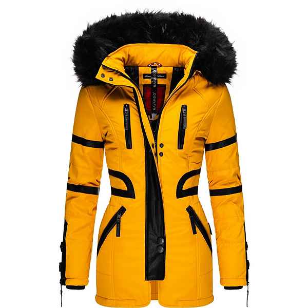 Navahoo Wintermantel Moony stylischer Damen Winter Jacke mit Kapuze