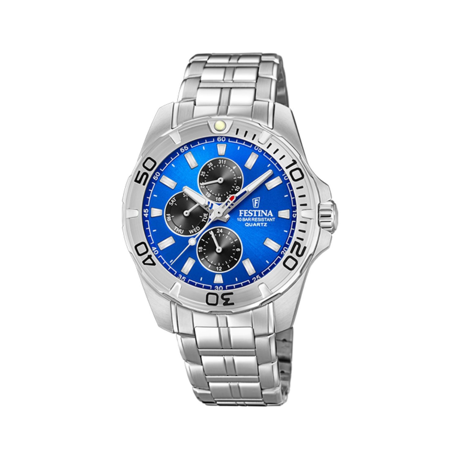 Festina Chronograph Festina Herrenuhr F20445/4 Edelstahl günstig online kaufen