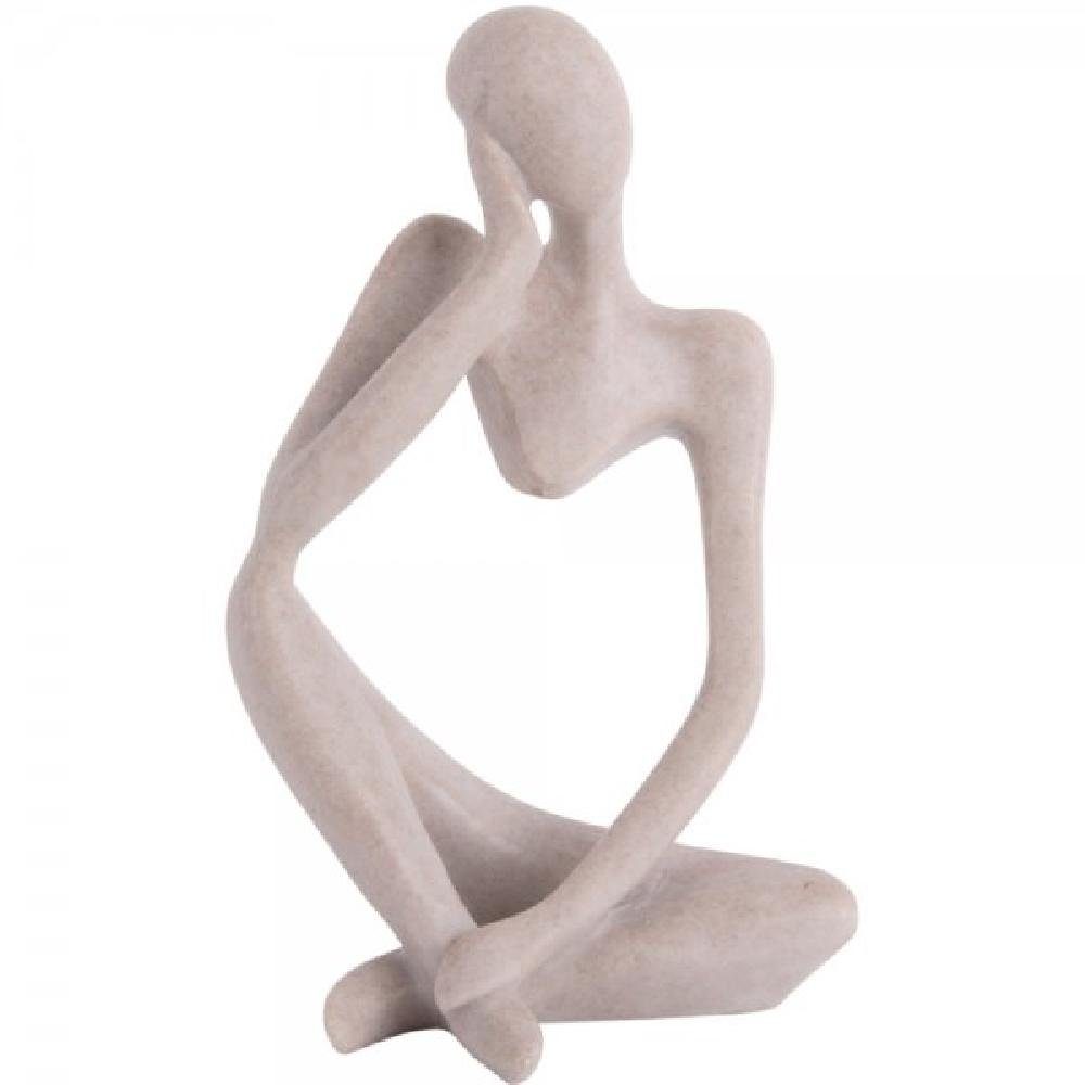 Present Time Skulptur Statue Imagine Light Grey (10x23,5cm)