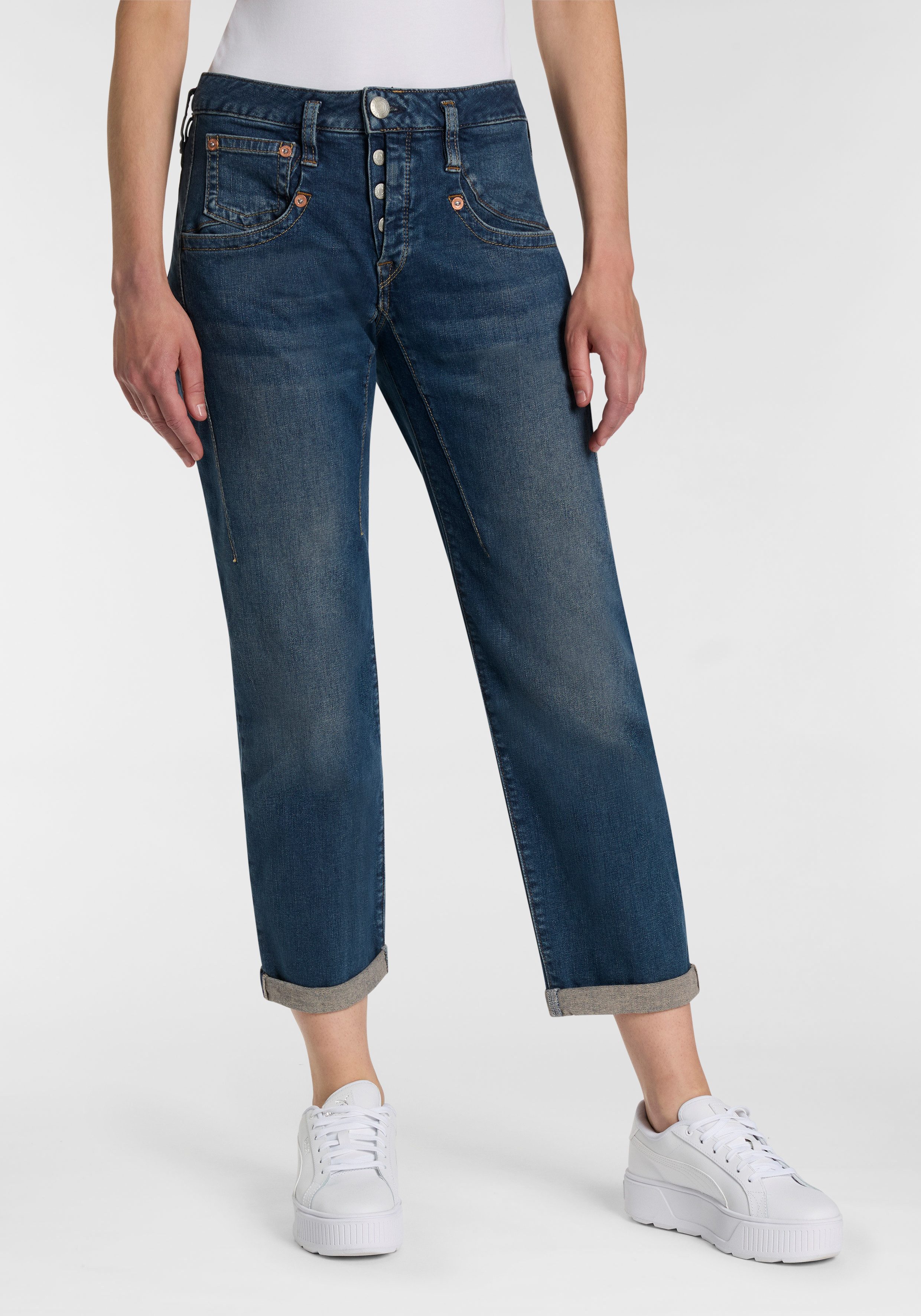Herrlicher 7/8-Jeans Shyra Tap Organic Denim günstig online kaufen