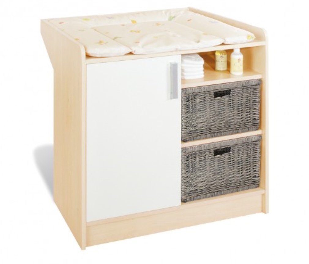 bv-vertrieb Wickelkommode Wickelkommode Wickeltisch ahorn-creme