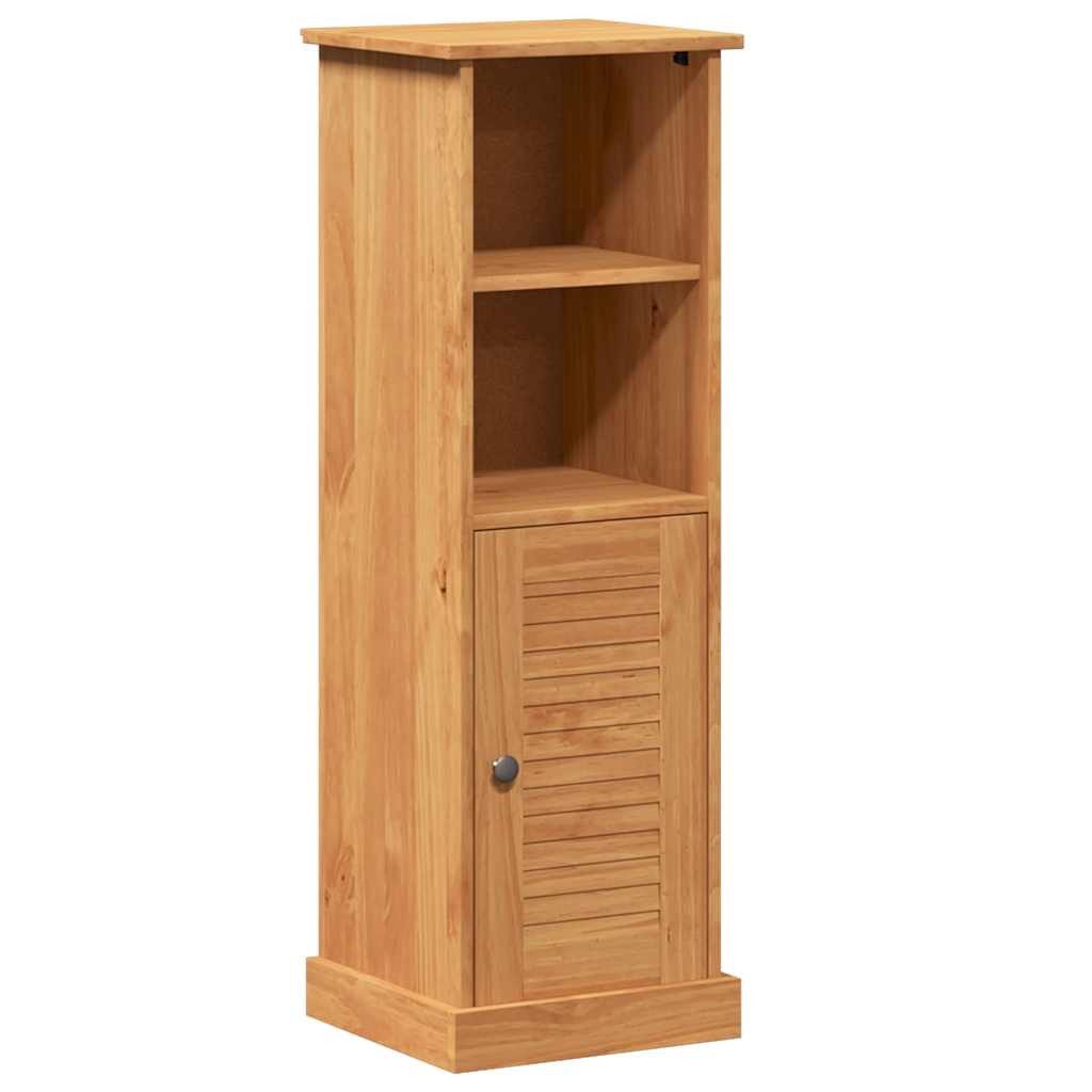 vidaXL Badezimmerspiegelschrank Badezimmerschrank VIGO Braun und Honigbraun 37 x 34 x 110 cm (1-St)