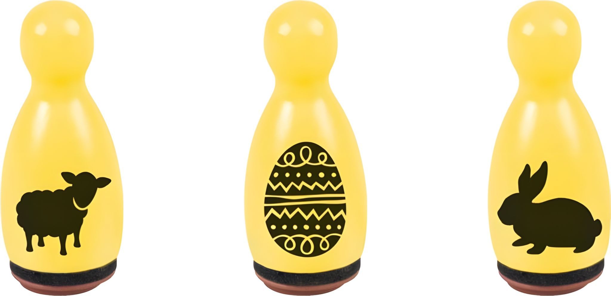 Heyda Stempel HEYDA 204888657 Stempel-Figuren Ostern Holz farbig lackiert