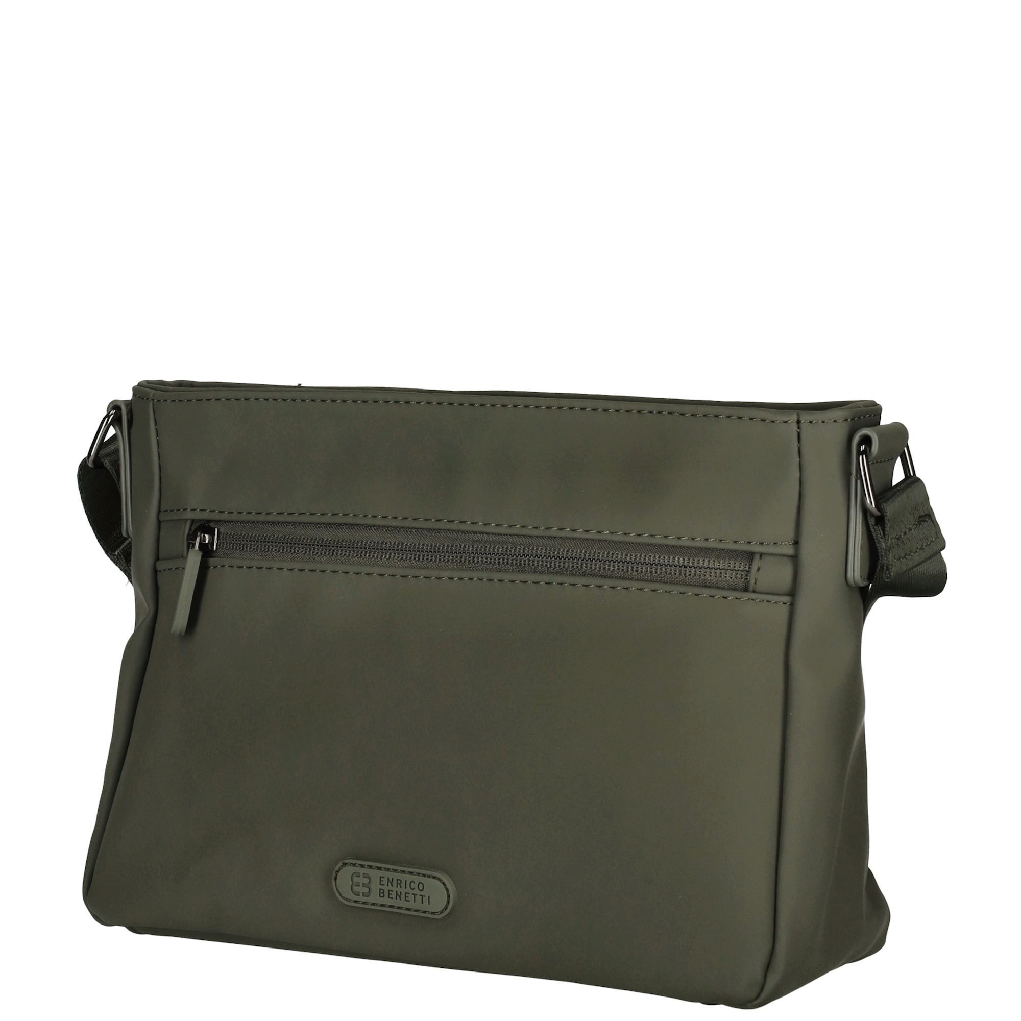 Christian Wippermann Umhängetasche Damen Tasche Schultertasche Umhängetasche Crossover Bag (einzeln), Leder Optik Handtasche Schwarz