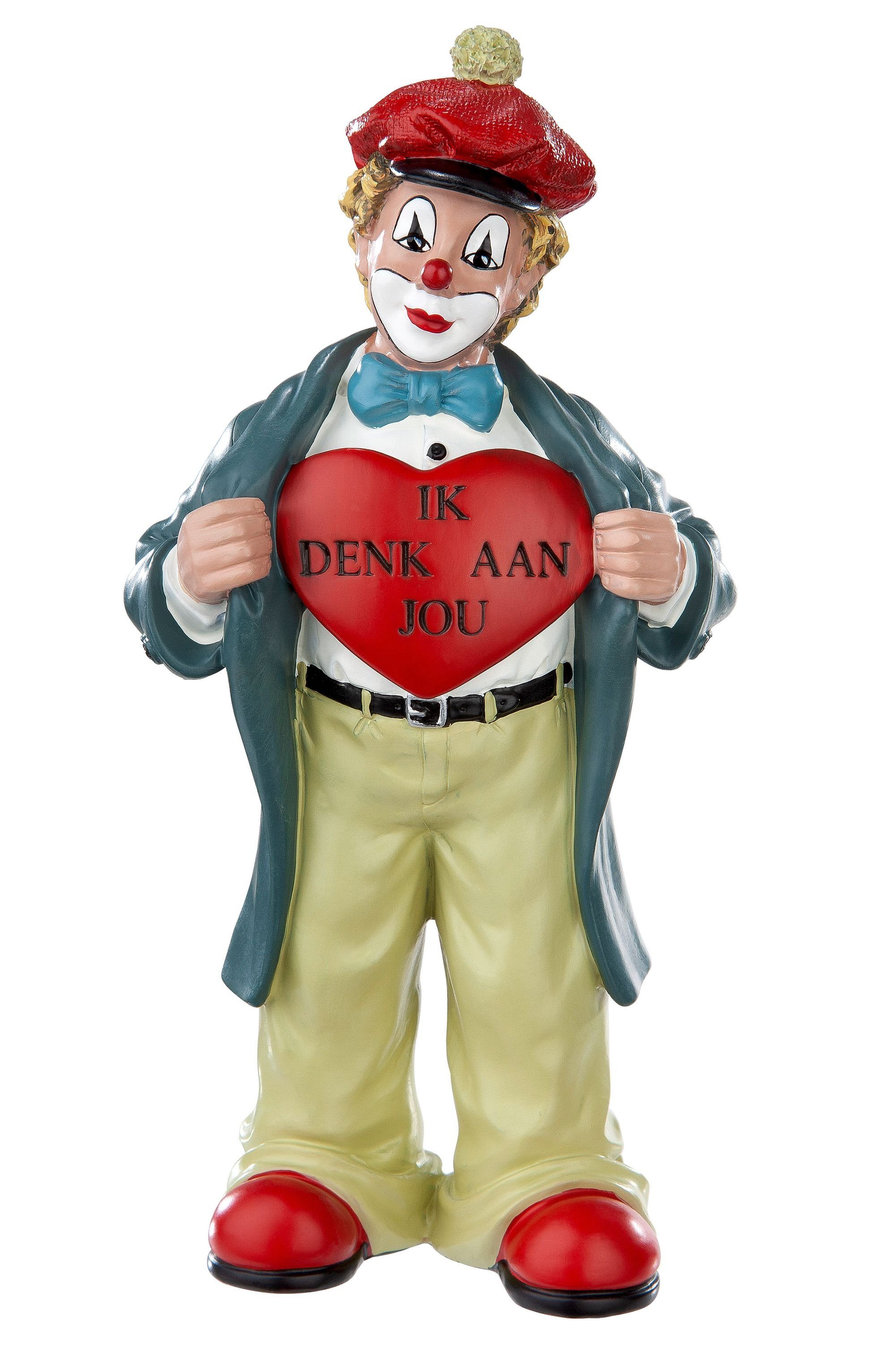 GILDE Sammelfigur Gildeclowns Figur Ik denk aan jou - mehrfarbig - H. 16cm (1 Stück)