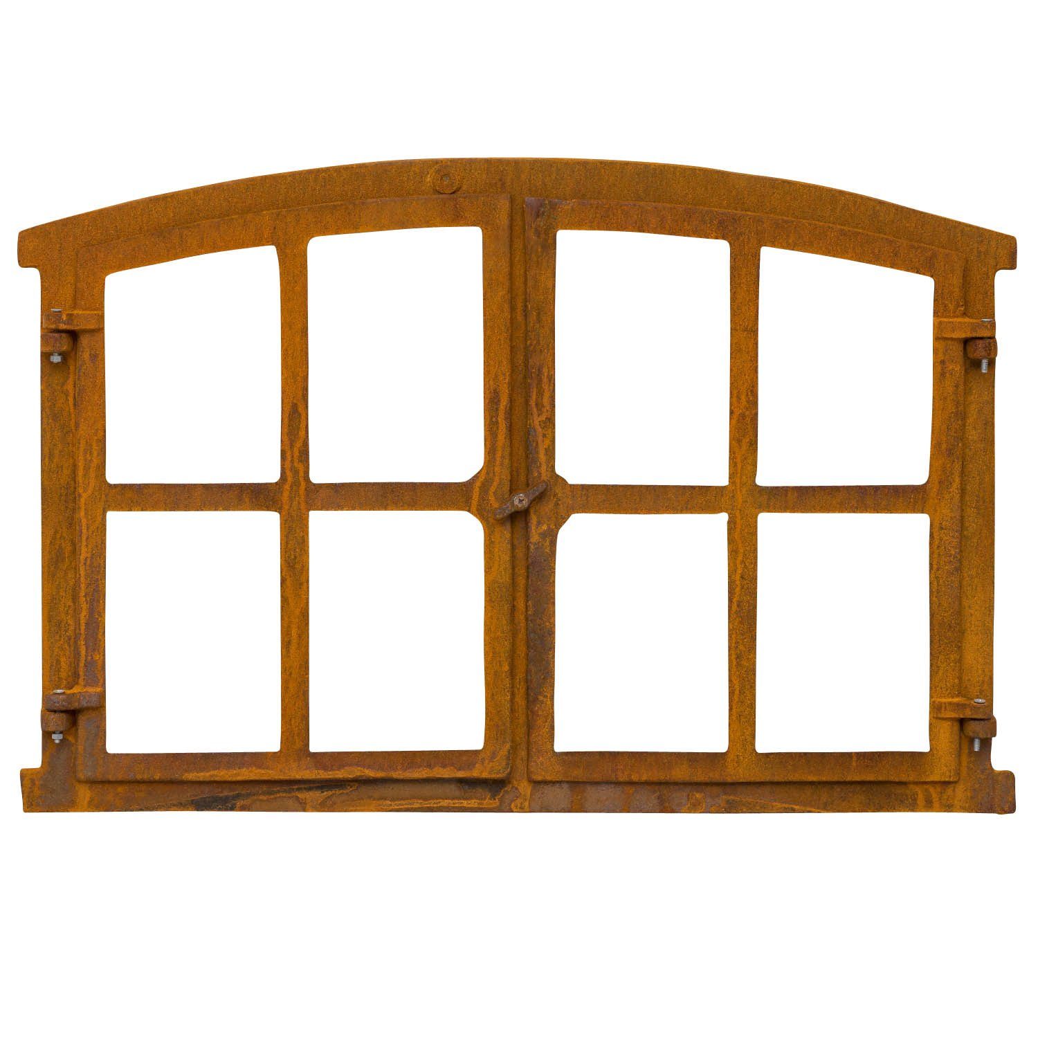 Aubaho Fenster Stallfenster Fenster zum Öffnen Scheunenfenster Eisen Rost 74cm Antik-