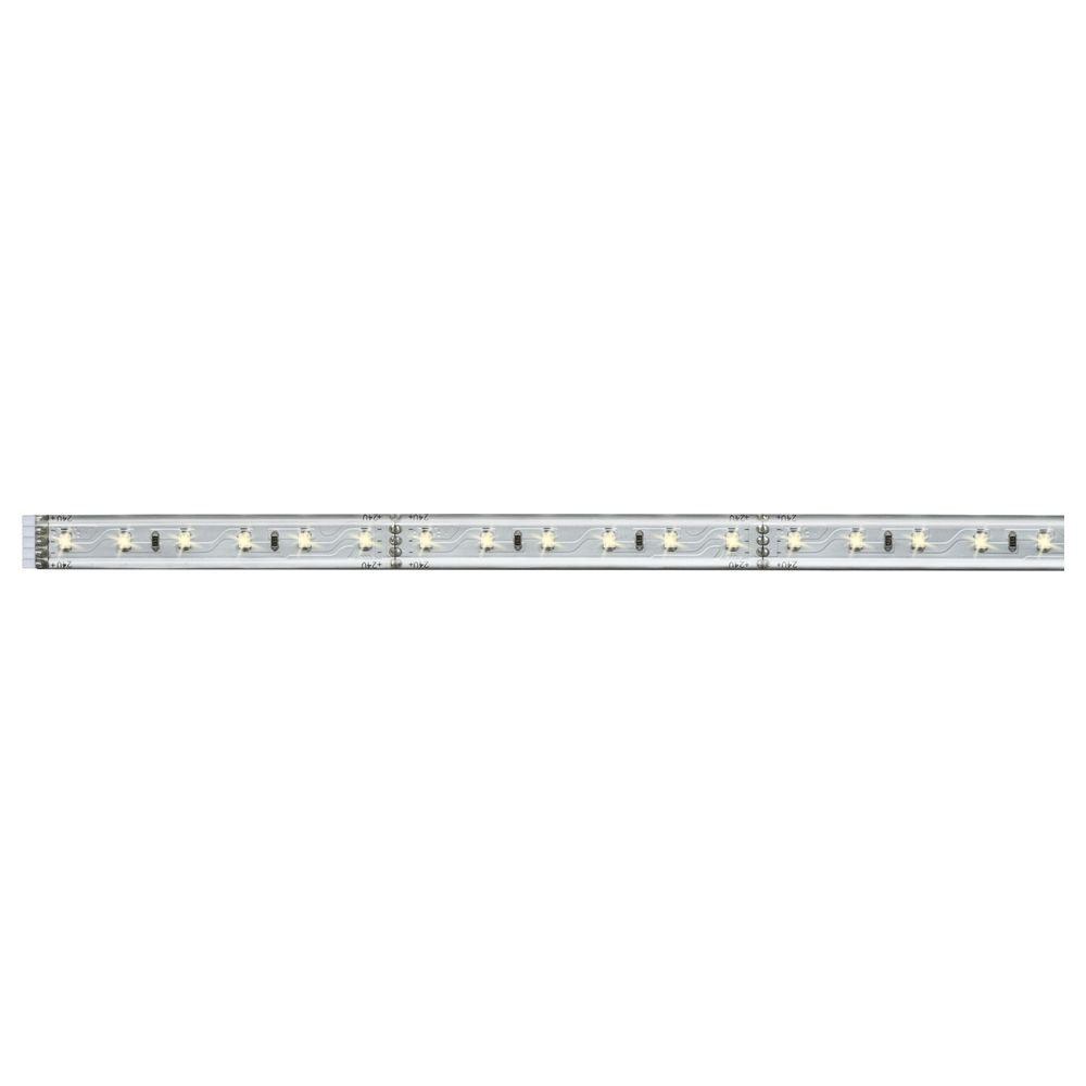 LED Paulmann Kunststoff Stripe Stripe, Silber in 500 1-flammig, Warmweiß Function 7W MaxLED Streifen LED 1m, aus