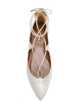 AQUAZURRA AQUAZZURA CHRISTY BALLERINAS POINTED-TOE FLATS PUMPS SHOES SCHUHE SAND Sneaker Ballerinas