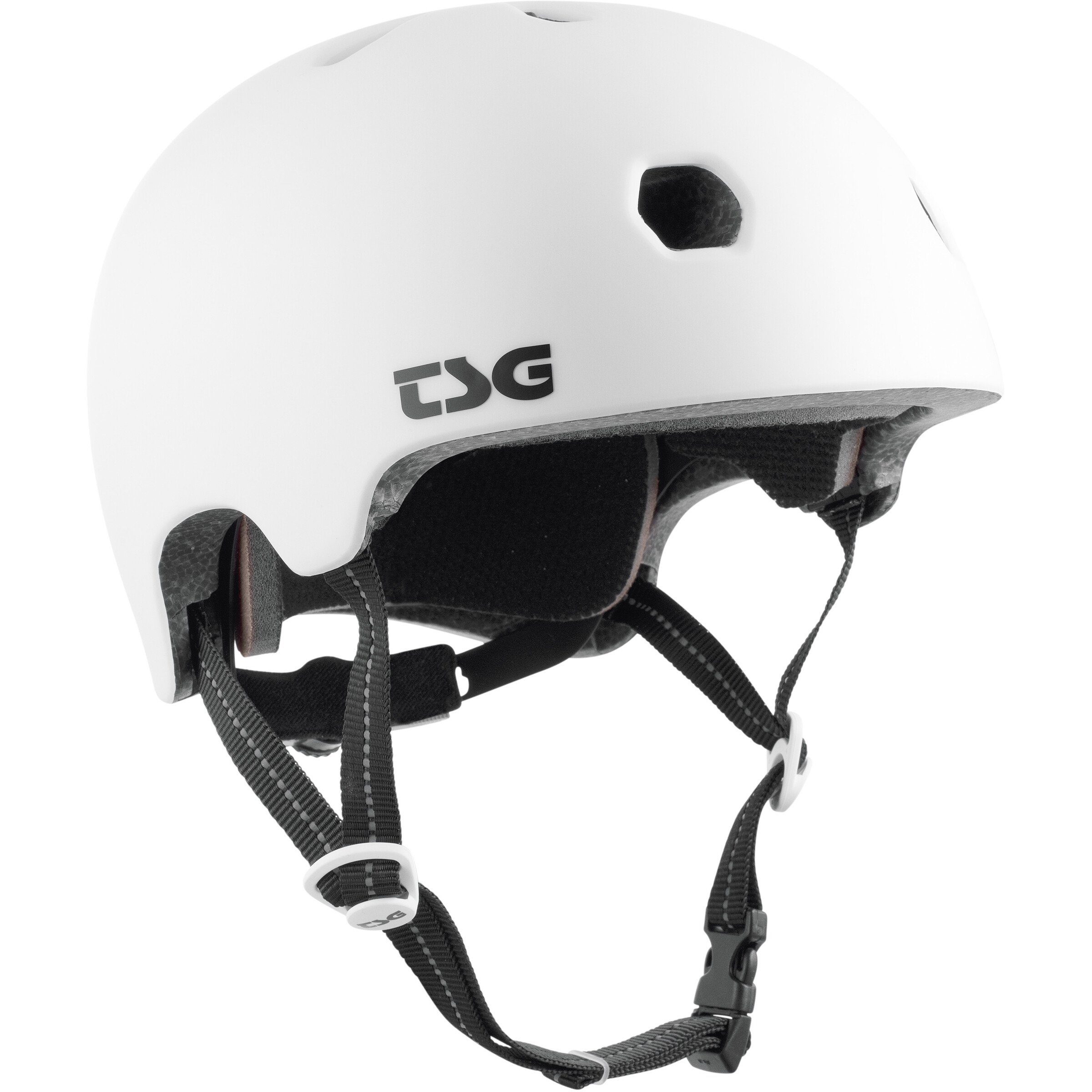 TSG Protektoren-Set TSG Meta Helm Solid Stunt-Scooter Skate Color weiss S/M (54-56 cm) | Skateprotektoren