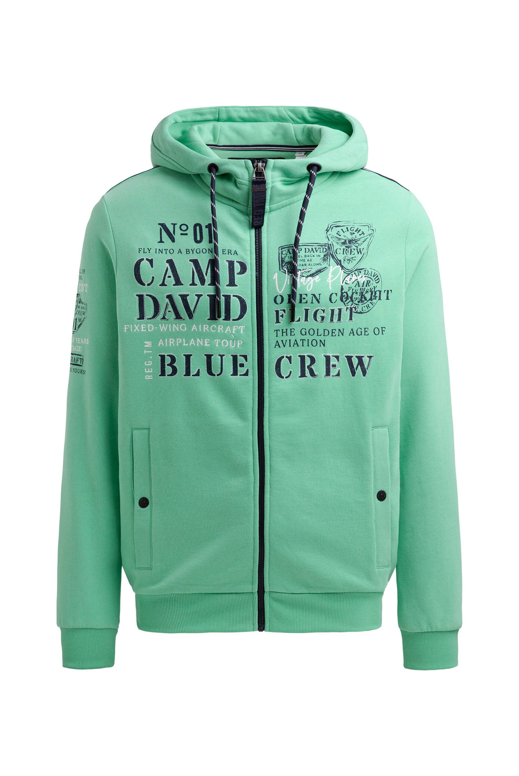 CAMP DAVID Kapuzensweatjacke Eingrifftaschen mit Druckknopfverschluss günstig online kaufen