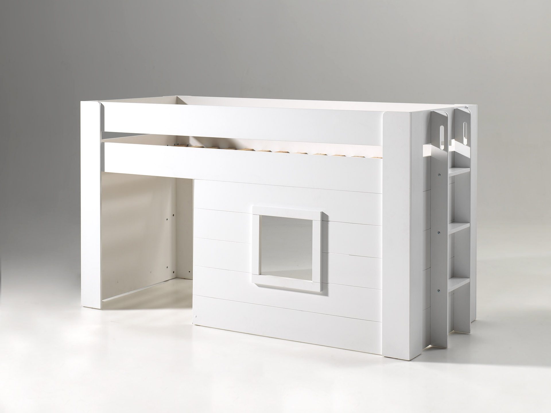 Vipack Hochbett "Noah, ein tolles Budenbett mit hoher Standfestigkeit, weiß günstig online kaufen