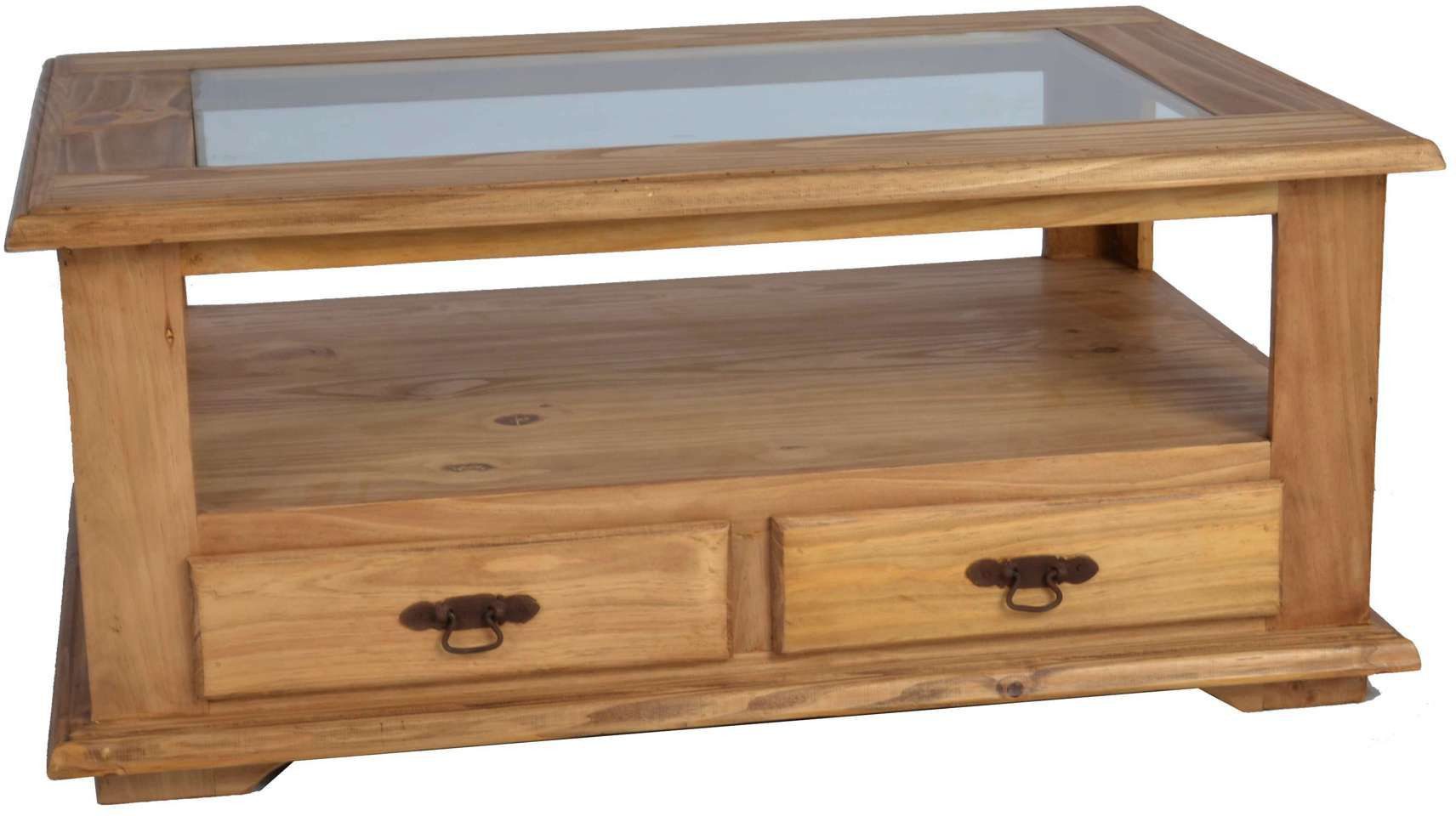 MiaMöbel Couchtisch Mexico, aus massivem Pinienholz Honig