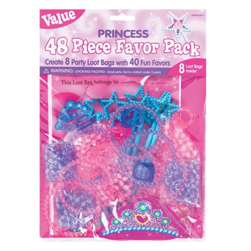 Amscan Hängedekoration Value Pack Princess 48-teilig