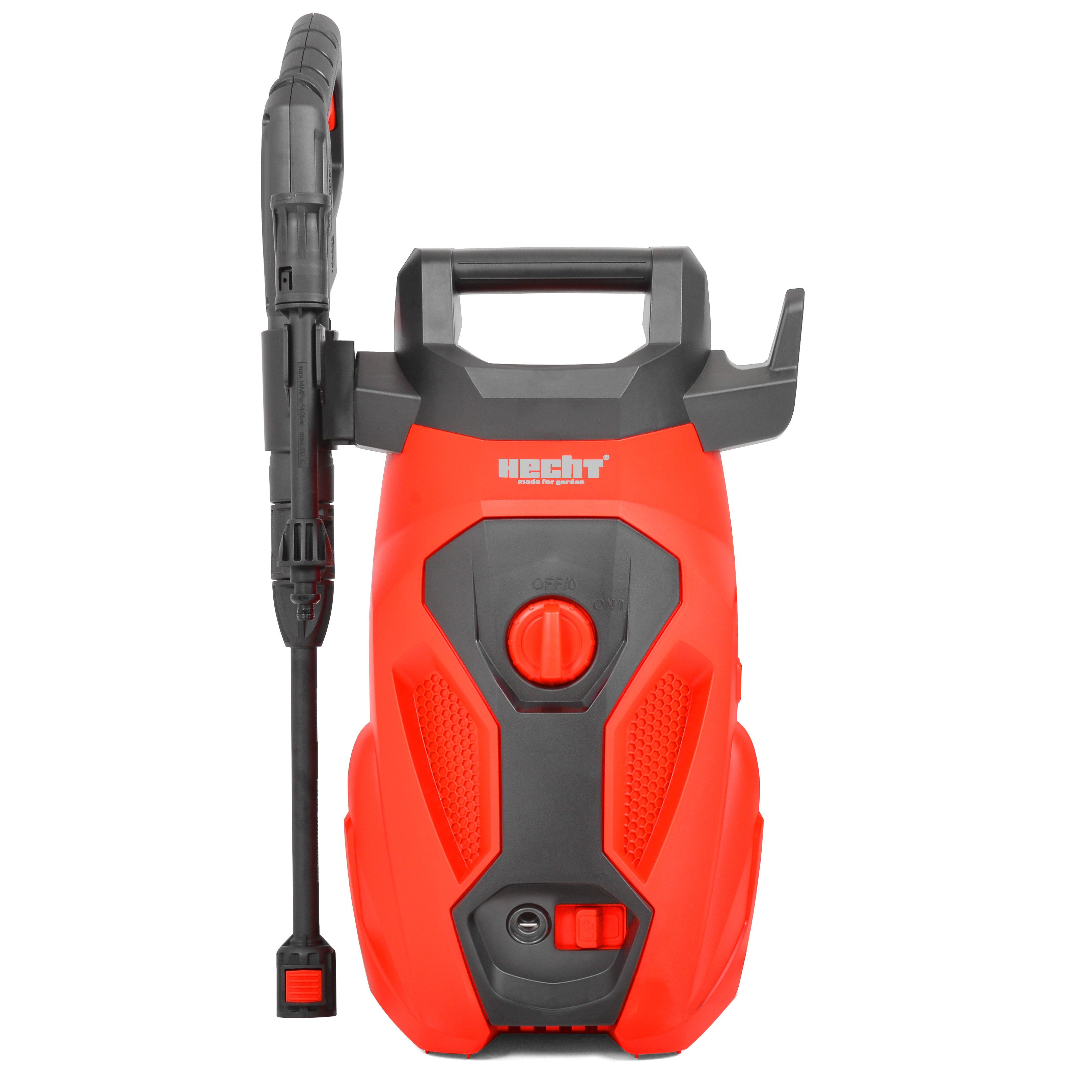 Hecht Hochdruckreiniger elektrisch mit Düsennadel & Wasserfilter, 5,7m Schlauch, 8,6 kg, Druck max: 160 bar, Fördermenge max: 450 l/h, 2000W, 7,5 l/min, bis 50 °C