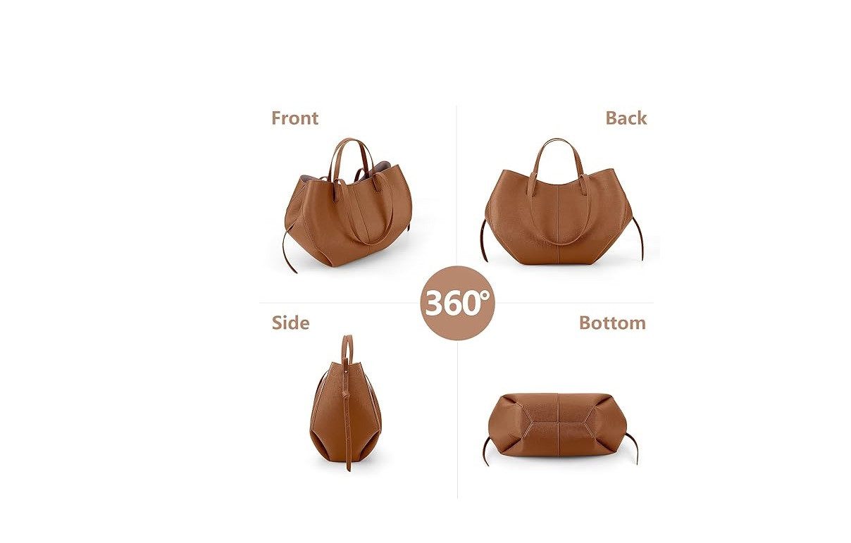 AURIVION Tragetasche Damen Schultertasche aus Kunstleder, elegante große Tote Bag (Set, 1-tlg., Elegante Handtasche Damen, passend für jeden Anlass), Große Tote Bag für Damen, stilvoll für Alltag & Büro