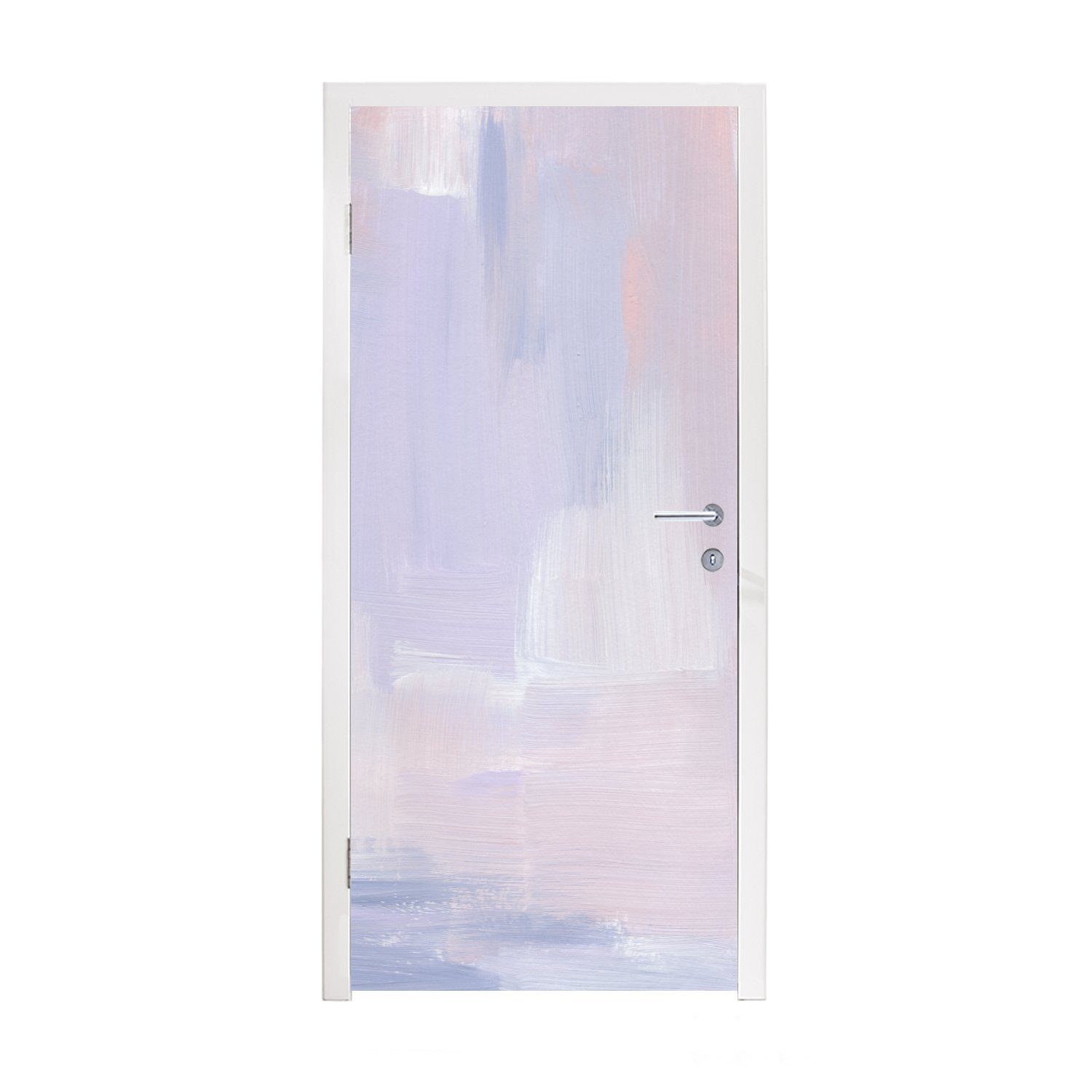 MuchoWow Türtapete Pastell - Farbe - Gestaltung, Matt, bedruckt, (1 St), Fototapete für Tür, Türaufkleber, 75x205 cm