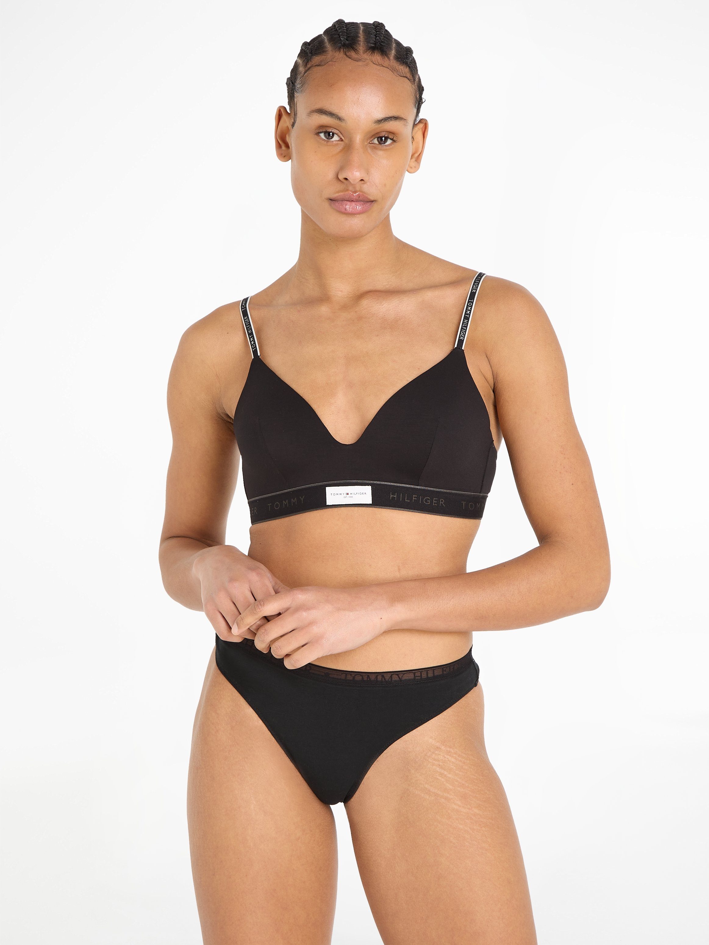 Tommy Hilfiger Underwear Bügelloser BH LIGHTLY LINED TRIANGLE mit U-Boot Ausschnitt Black