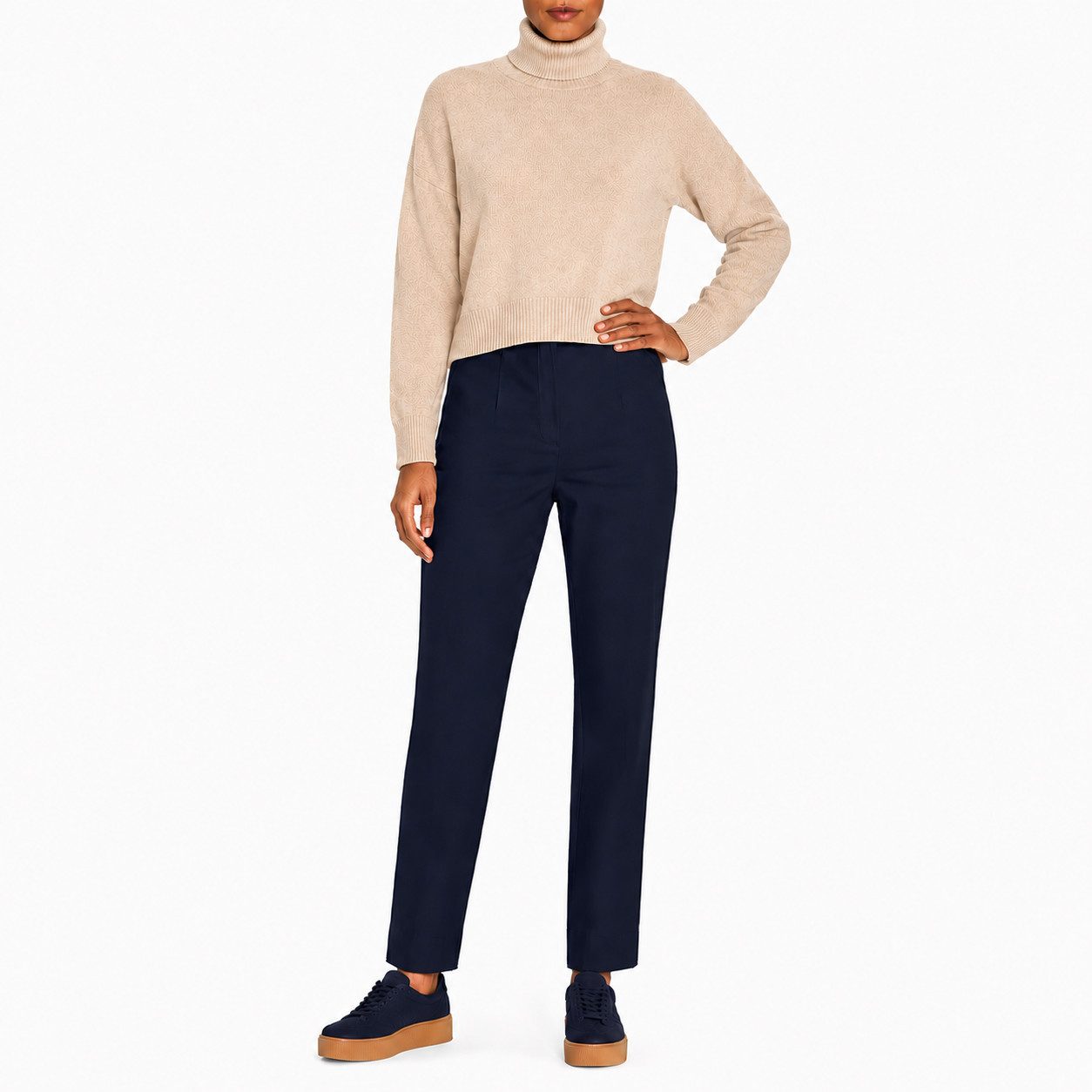 ROBELL Stoffhose Bengaline Damenhose Stretch Schlupfhose mit Comfortbund Beruf Businesshose Damen und zugleich Freizeithose Damen – Bild 3 von 5