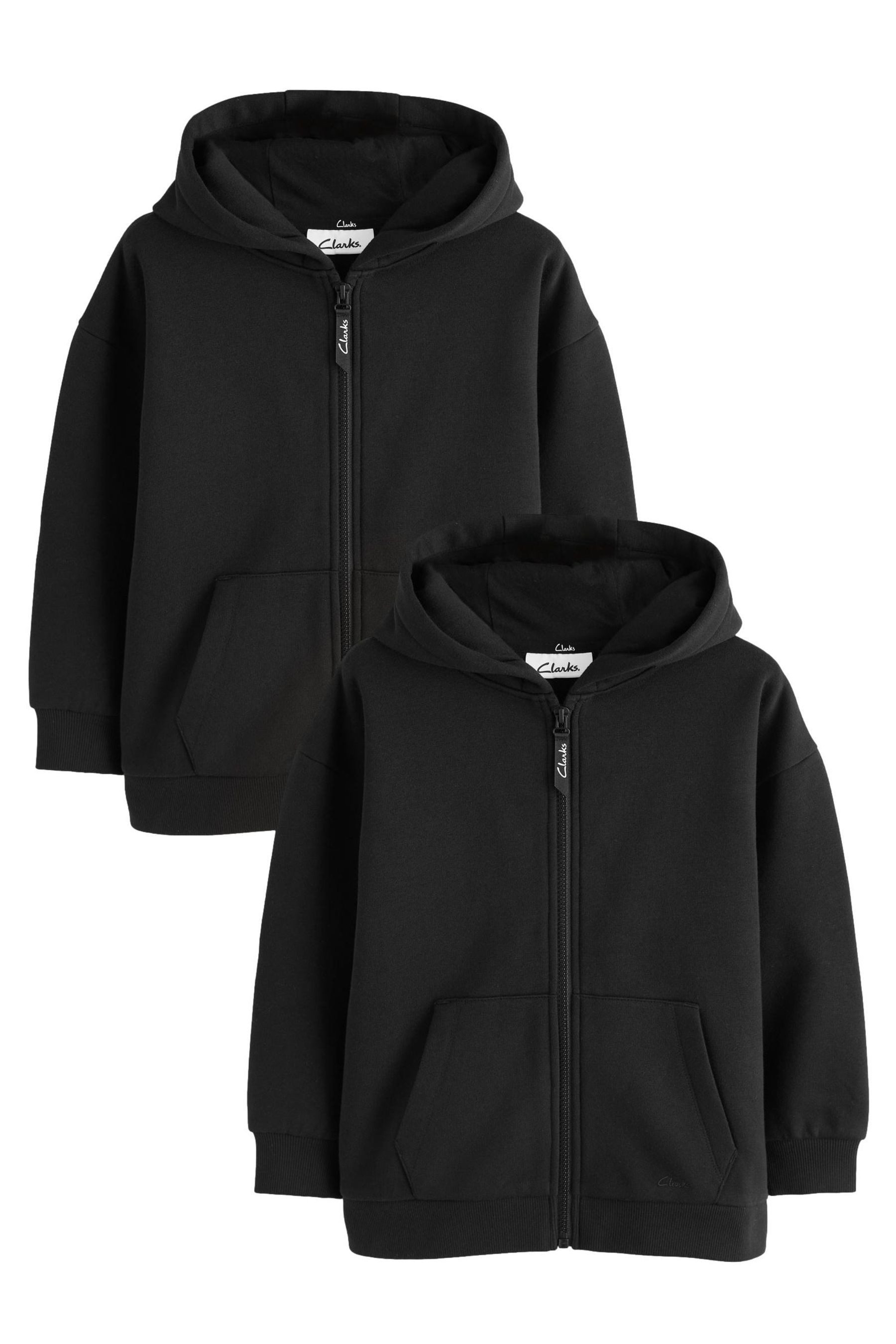 Clarks Kapuzenpullover Clarks Kapuzenjacke mit Reißverschluss, 2er-Pack (2-tlg)