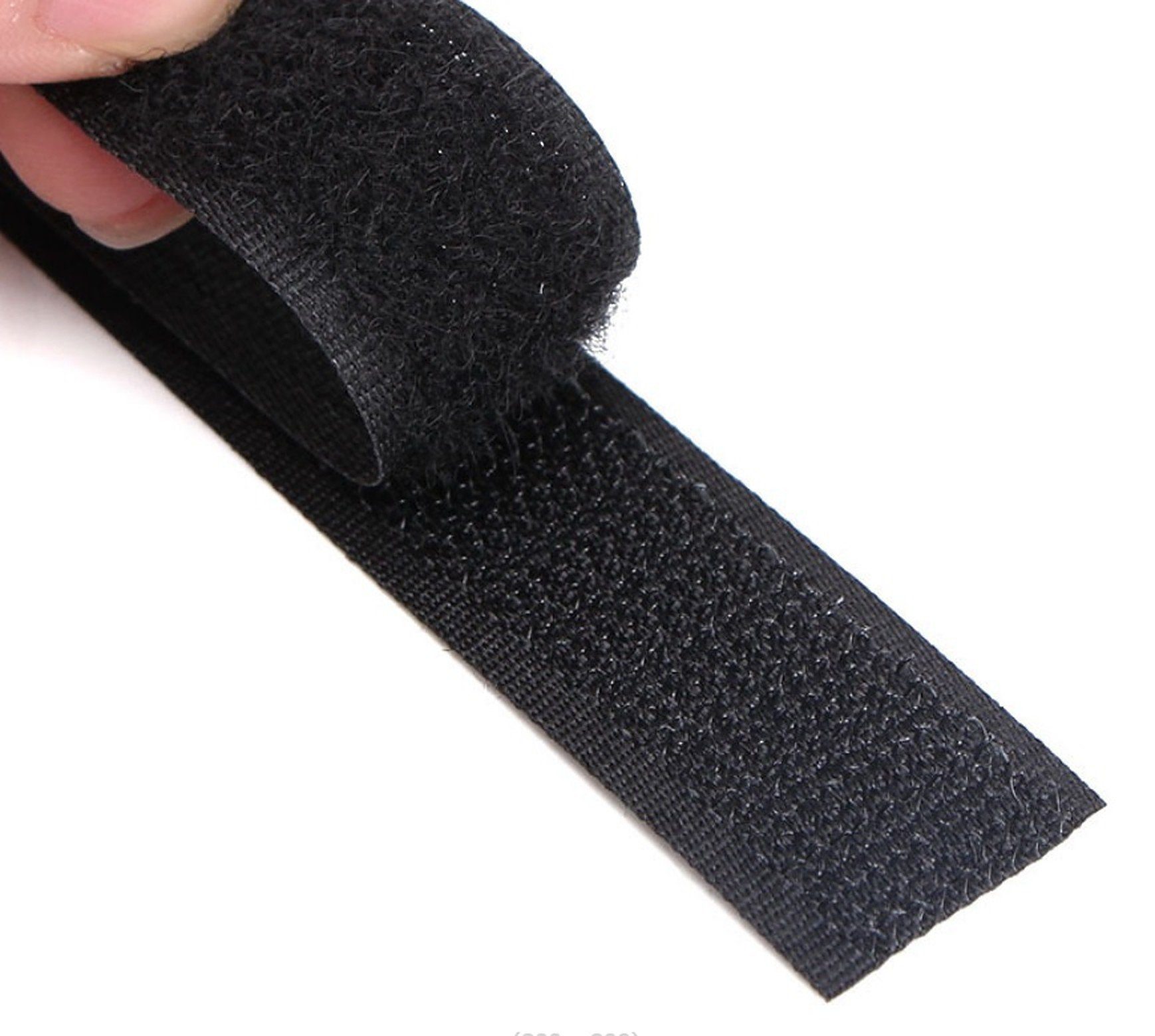 BAYLI Klettband Klettband zum Nähen, 1m Haken + 1m Flausch extra stark 20mm breit