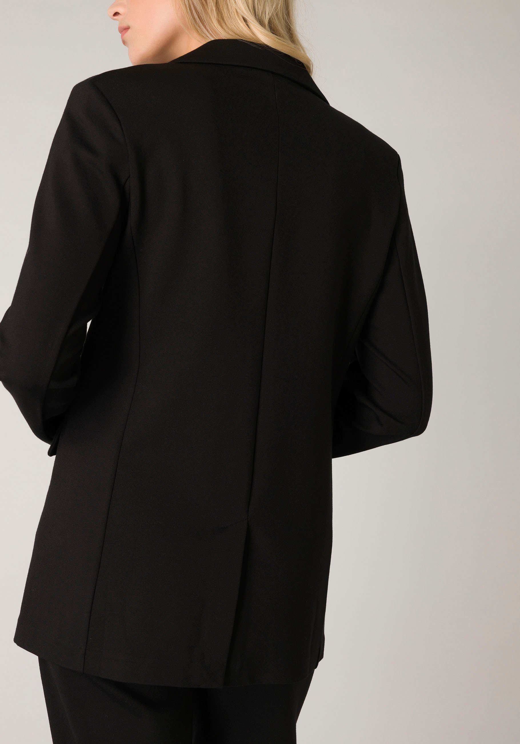 Base Level Jerseyblazer mit V-Ausschnitt und Knopf günstig online kaufen