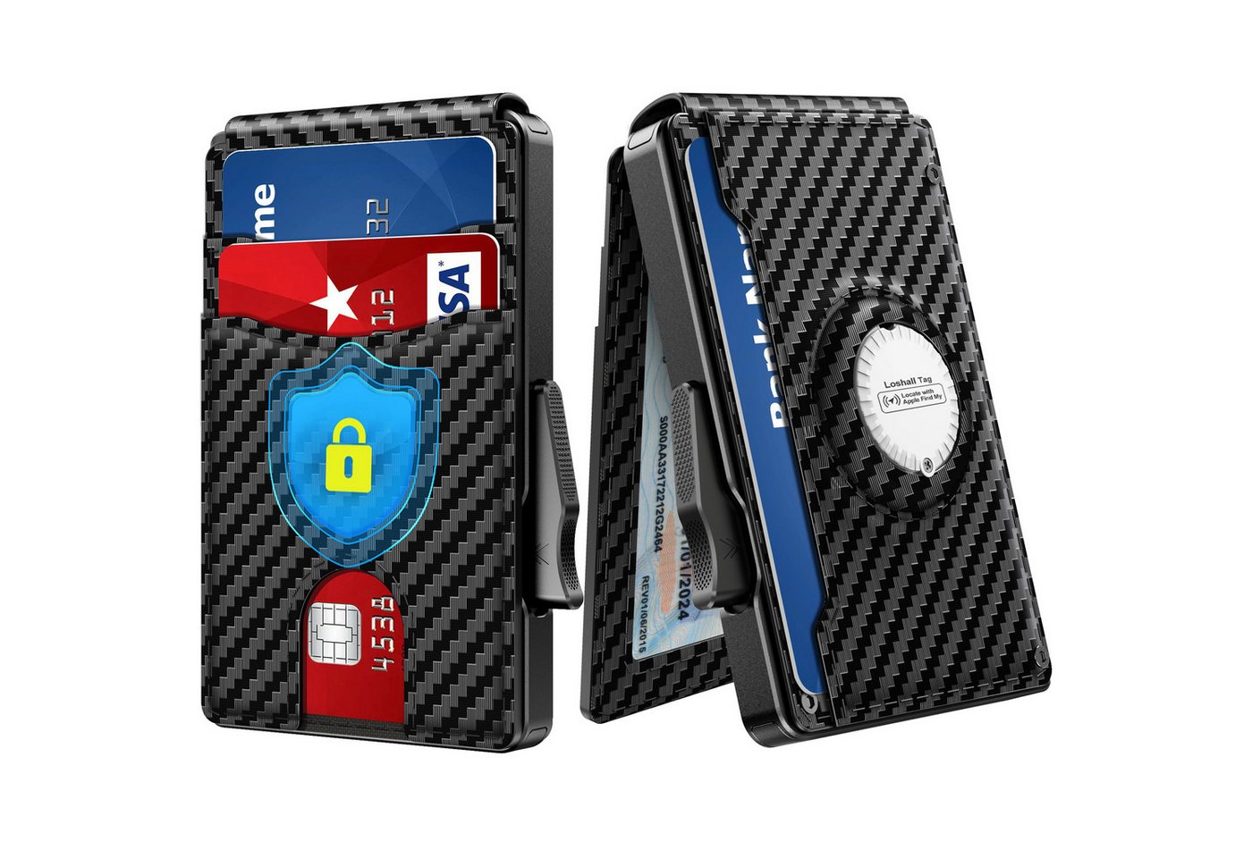 Forrlite Geldbörse Geldbörse Herren,Karten Geldbeutel Herren mit Airtag Slim Wallet