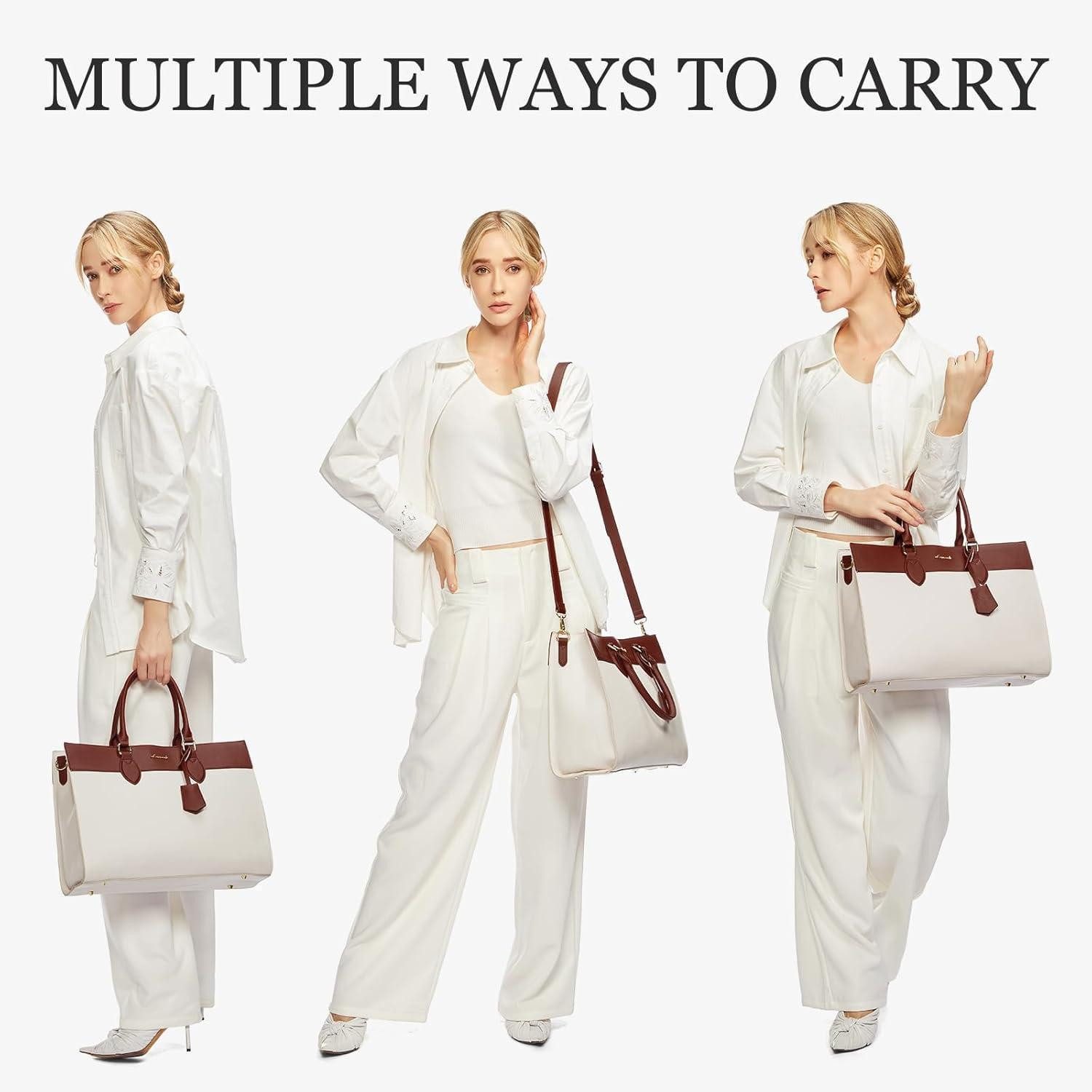 LuxusKollektion Laptoptasche Laptoptasche Damen 15,6 Zoll wasserdicht Leder günstig online kaufen