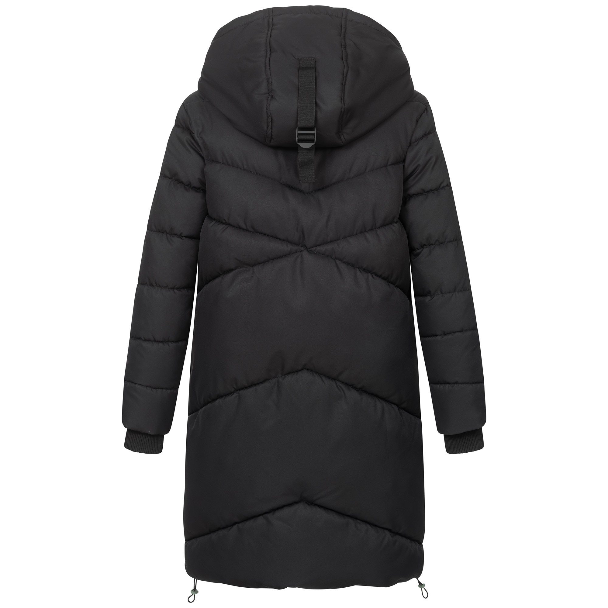 SUBLEVEL Steppjacke Damen Mantel mit Kapuze extra lange Winter Jacke Parka günstig online kaufen