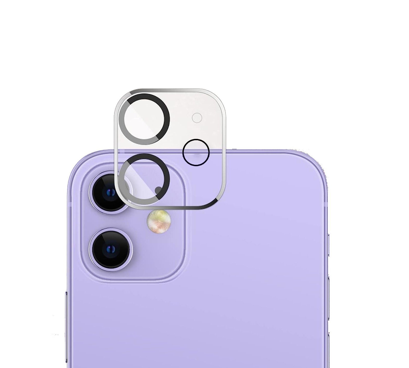 Ventarent Schutzfolie für iPhone 12 Mini / iPhone 12 / iPhone 11 Kameraschutz Linse Glas, (Kamera Schutz, 1-St., inkl. Reinigungstuch), Transparent, Stoßschutz, Smartphone