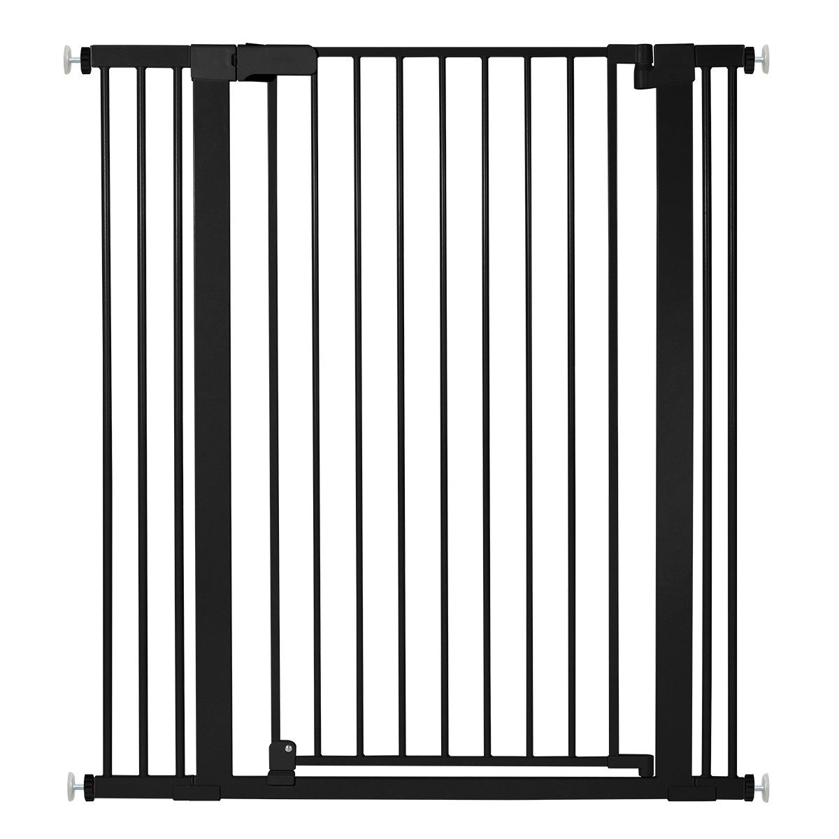Comomy Türschutzgitter (Kinderschutzgitter 107 cm, Treppenschutzgitter), ohne Bohren, stabil & höhenverstellbar, 75–103 cm verstellbar