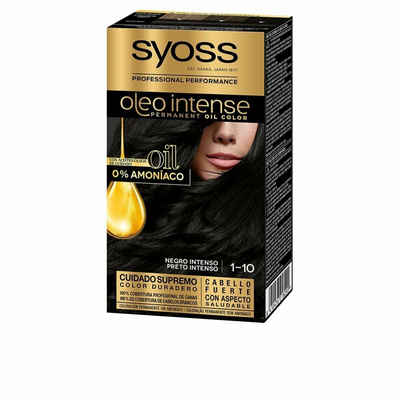 Syoss Mascara Oleo Intense Permanent Hair Color 1-10 Deep Black