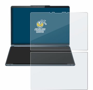 BROTECT flexible Panzerglasfolie für Lenovo Yoga Book 9i Gen 9, Displayschutzglas, Schutzglas Glasfolie matt entspiegelt Anti-Reflex
