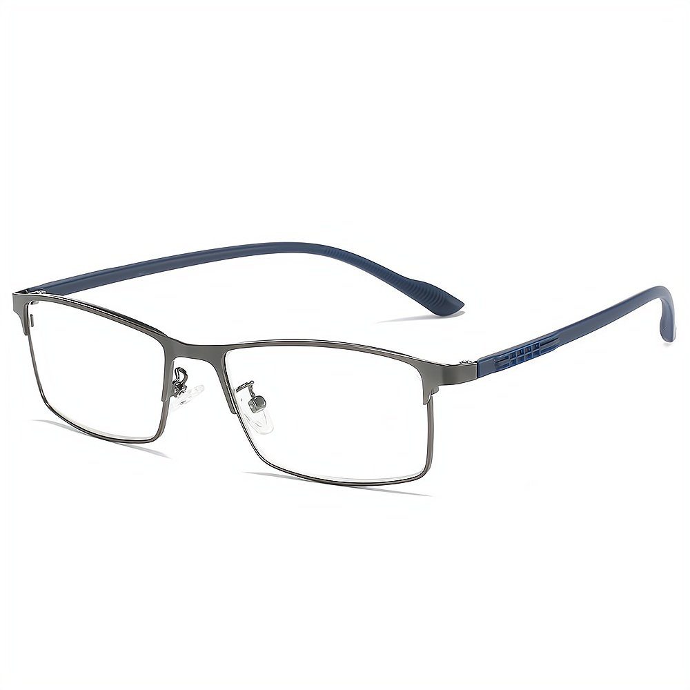 PACIEA Lesebrille Rahmen Gläser presbyopische blaue anti bedruckte Mode grau