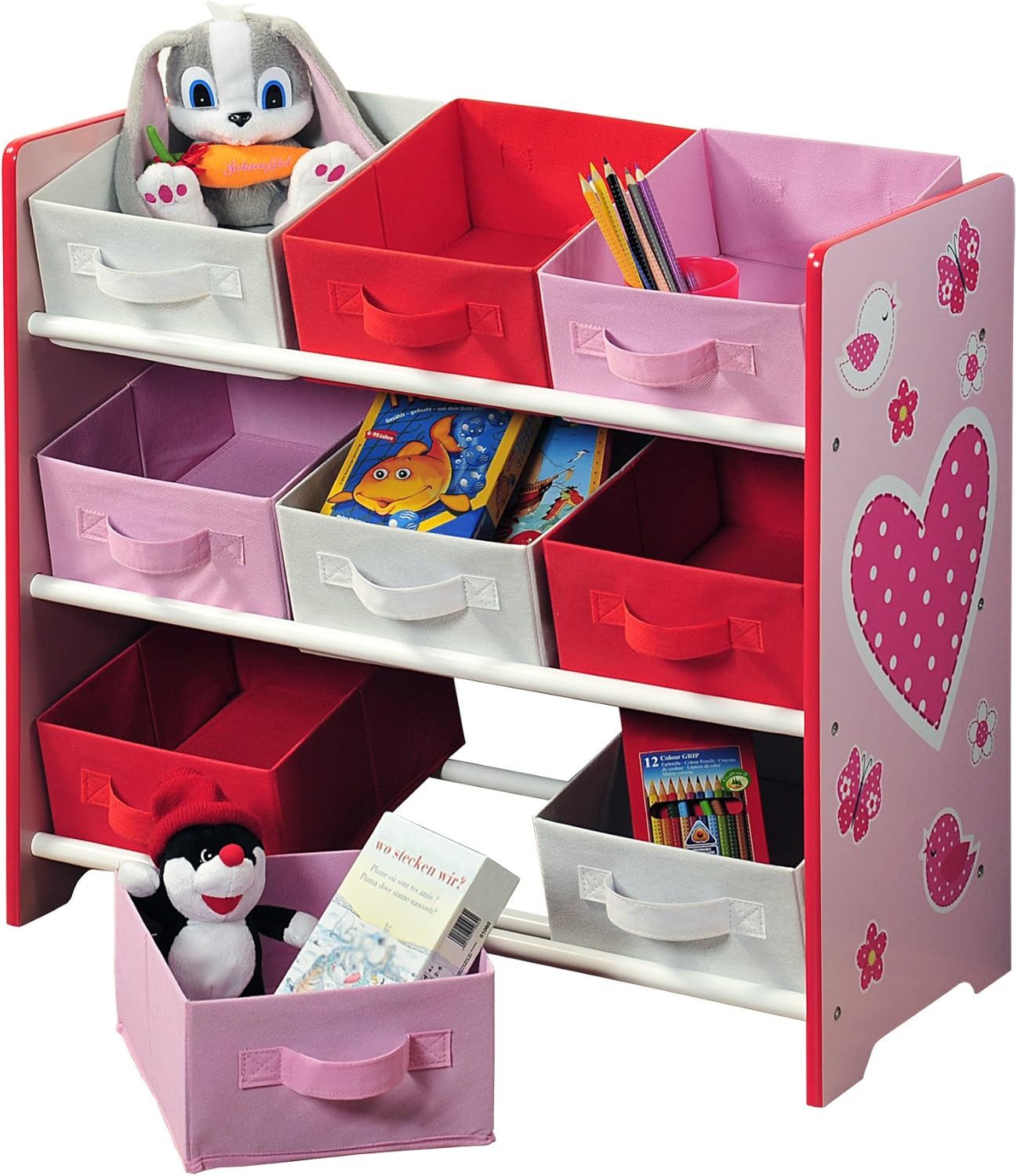 KESPER® Regal Aufbewahrungsregal, Holz, Rosa, 66 x 30 x 59,5 cm, 1-tlg.