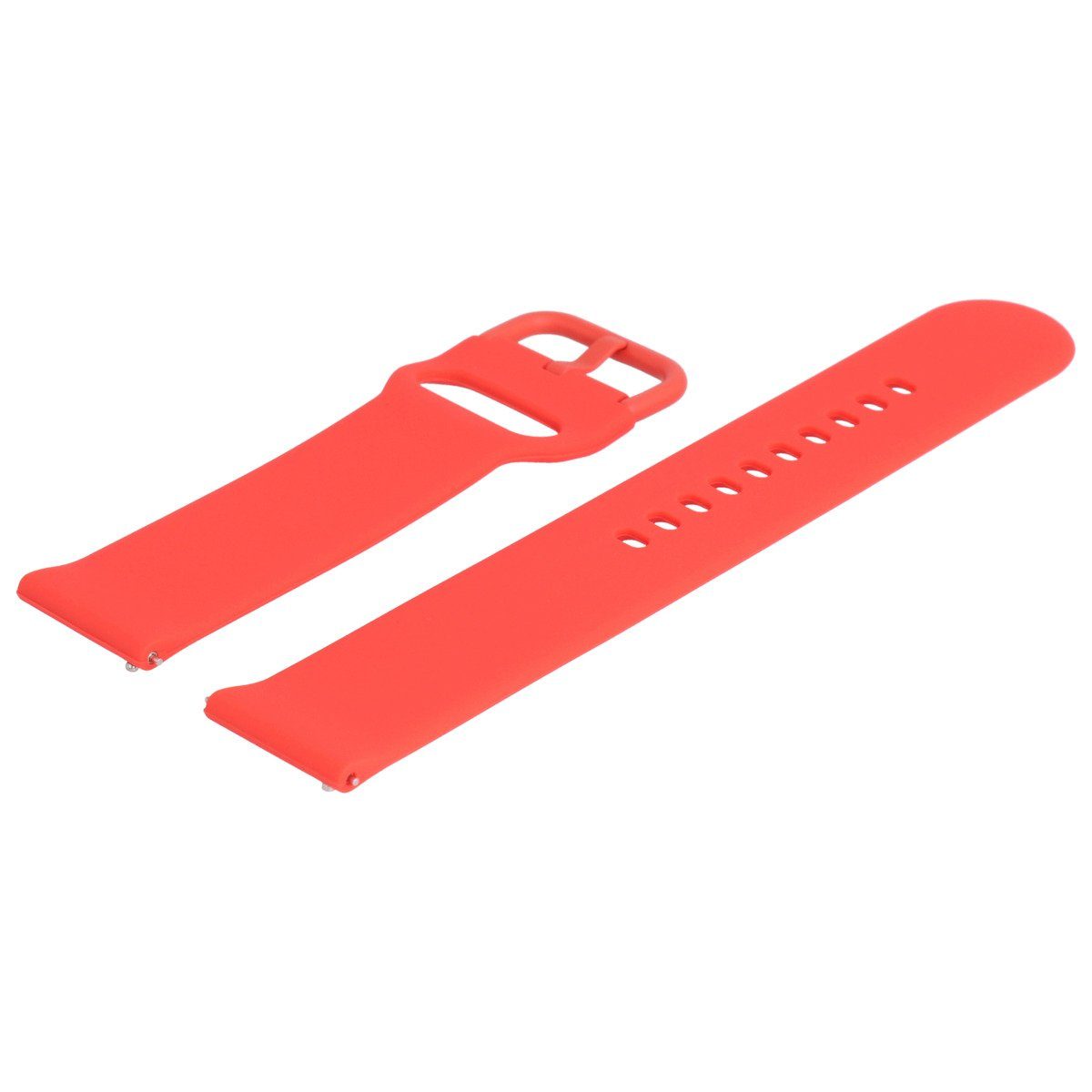MARBURGER Uhrenarmband 20mm Silikon Fitness Smartwatch XL Extra Lang Rot