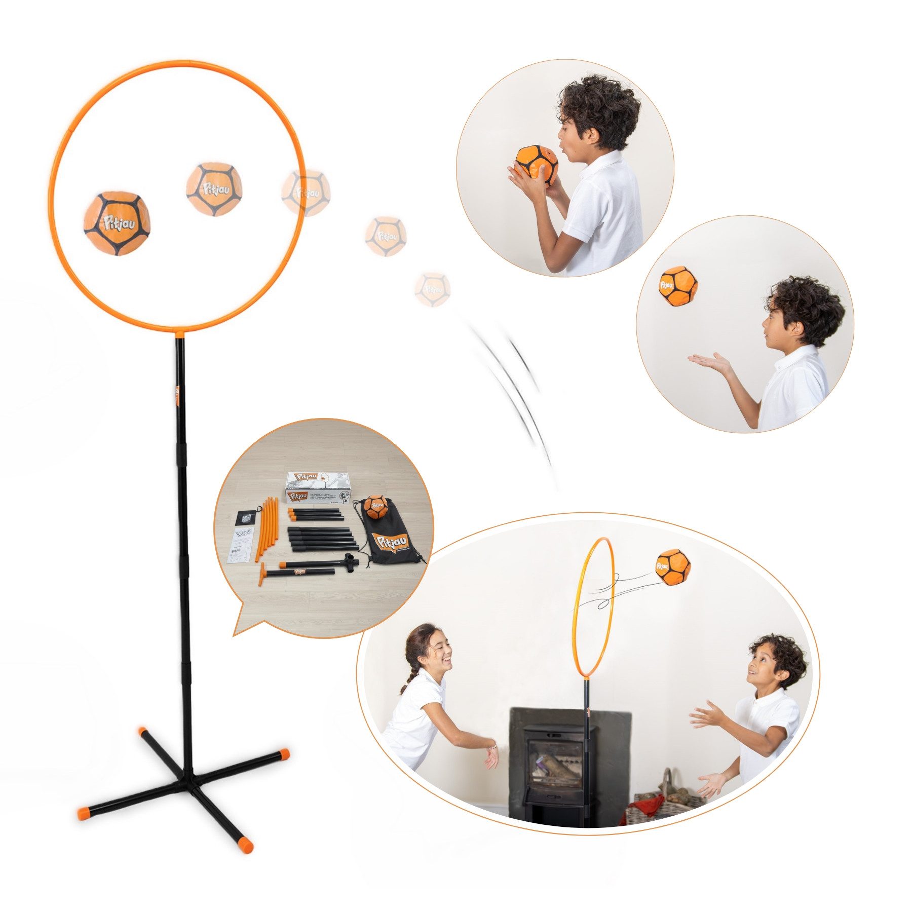 Spiel lustiges Indoor-Ballspiel, Wurfspiel, Gruppenspiel, Familienspiel