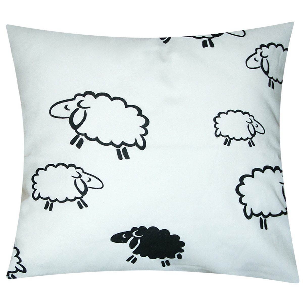 Heubergshop Kissenbezug, (1 Stück), 40x40cm Schafe 100% Baumwolle Kissenhülle Kinder (1-Stück-99/2-40x40)