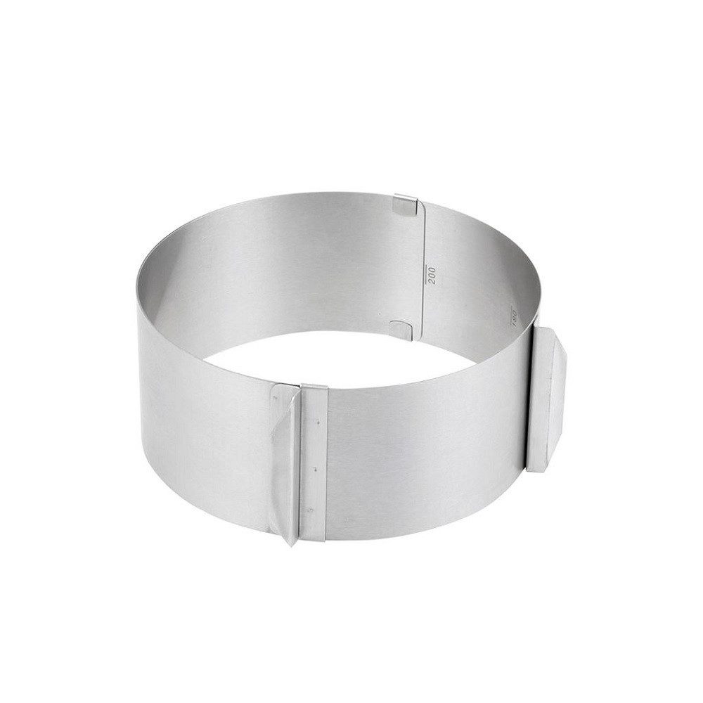 Backform c, h, g Tortenring mit Skala „EasyDo“ Ø 16,0 – 30,0 x 8,5 cm, (1 Tortenring)