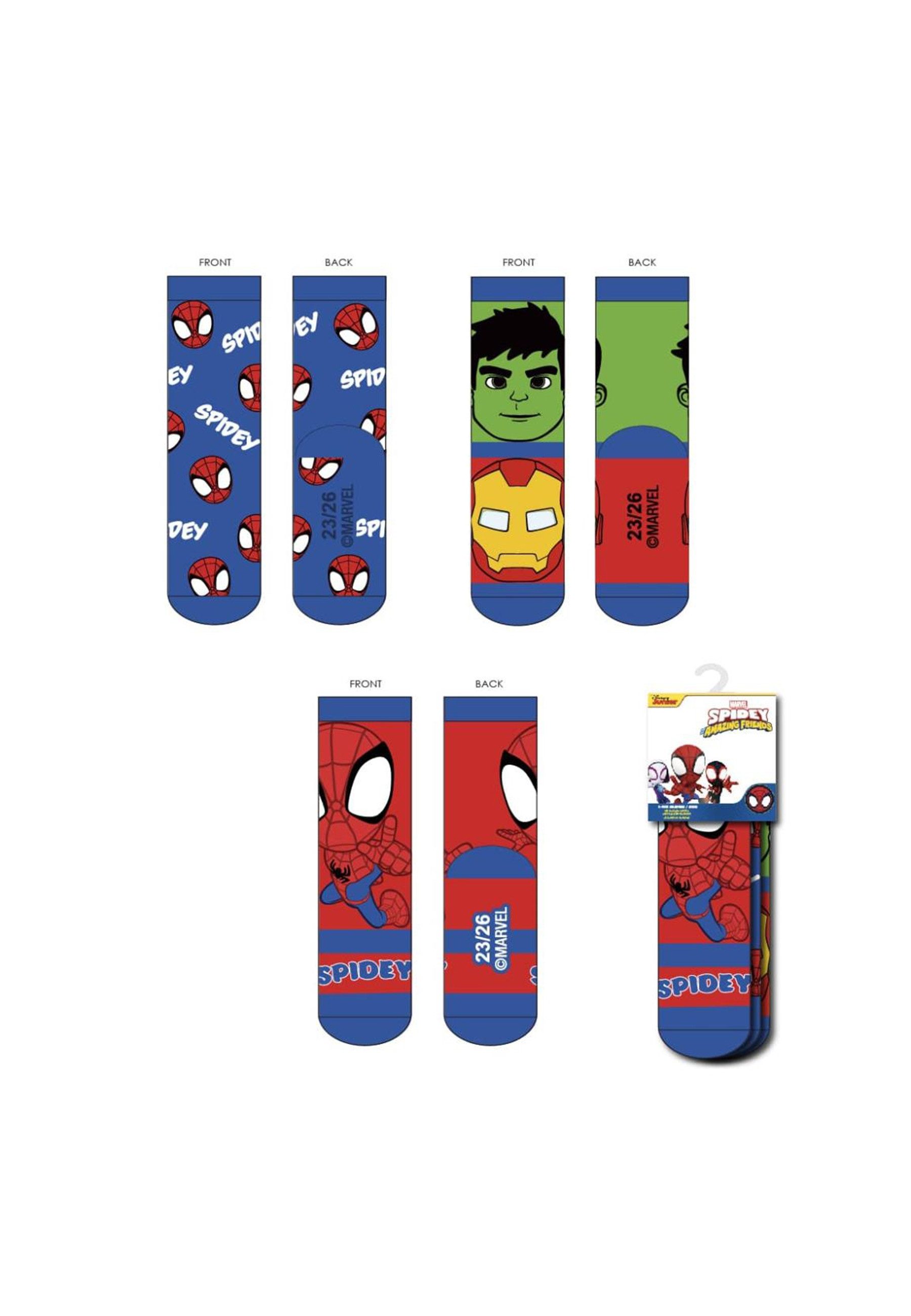 Disney Socken Socken Pack 3 Stück Spidey (Set)