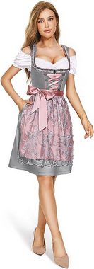 AFAZ New Trading UG Strickkleid Damen midi Trachtenkleid Trachtenmode Trachtenrock Kleid