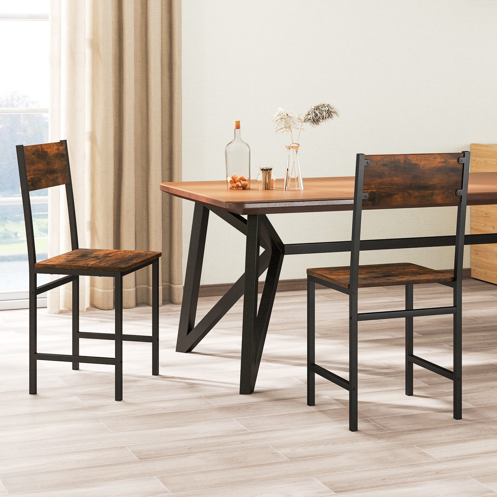 COSTWAY Esszimmerstuhl, 2er Set, bis 150 günstig online kaufen